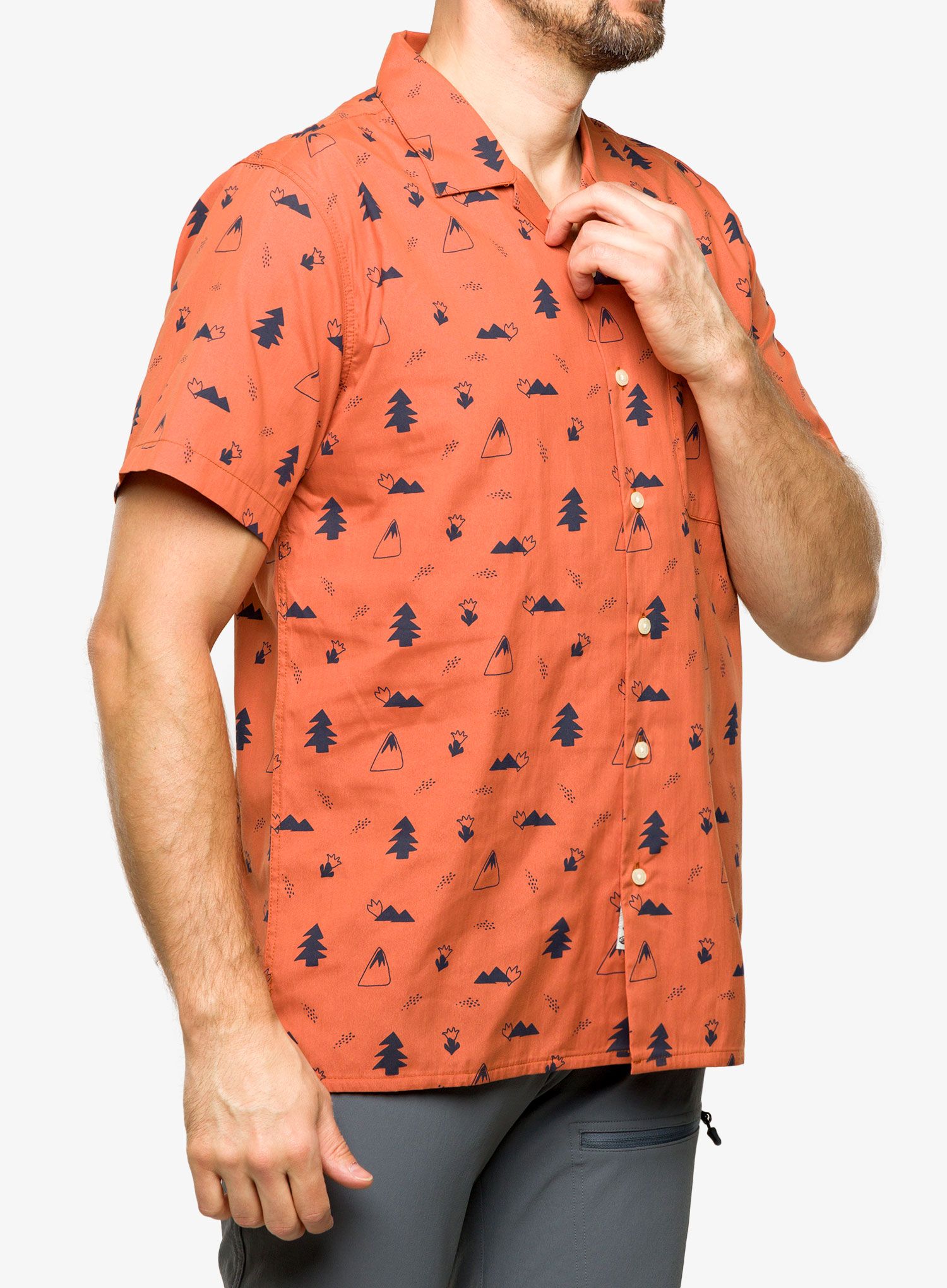 Риза Marmot Muir Camp Novelty SS - auburn/arctic navy