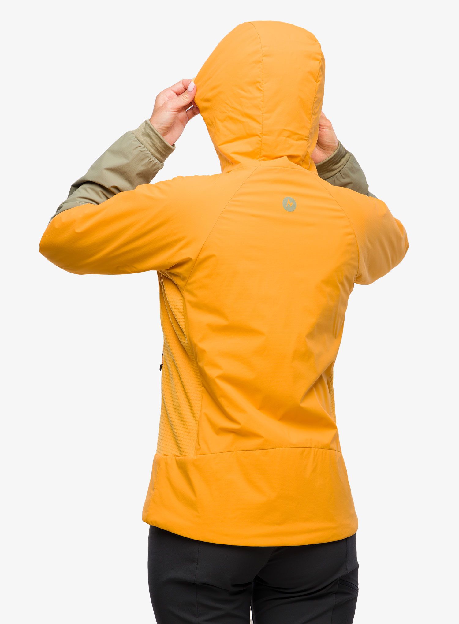 Дамско хибридно яке Marmot Novus LT Hybrid Hoody - golden sun/vetiver