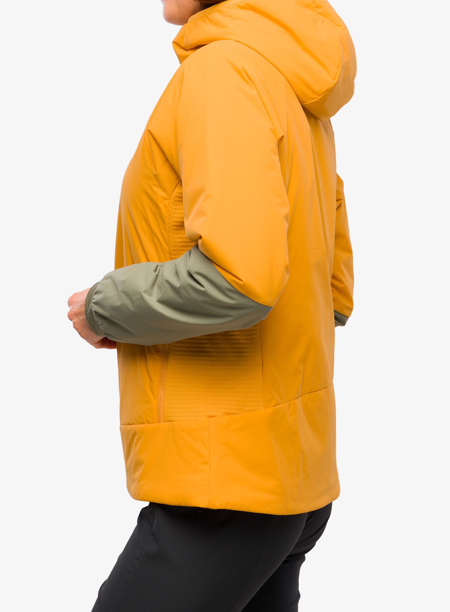Дамско хибридно яке Marmot Novus LT Hybrid Hoody - golden sun/vetiver