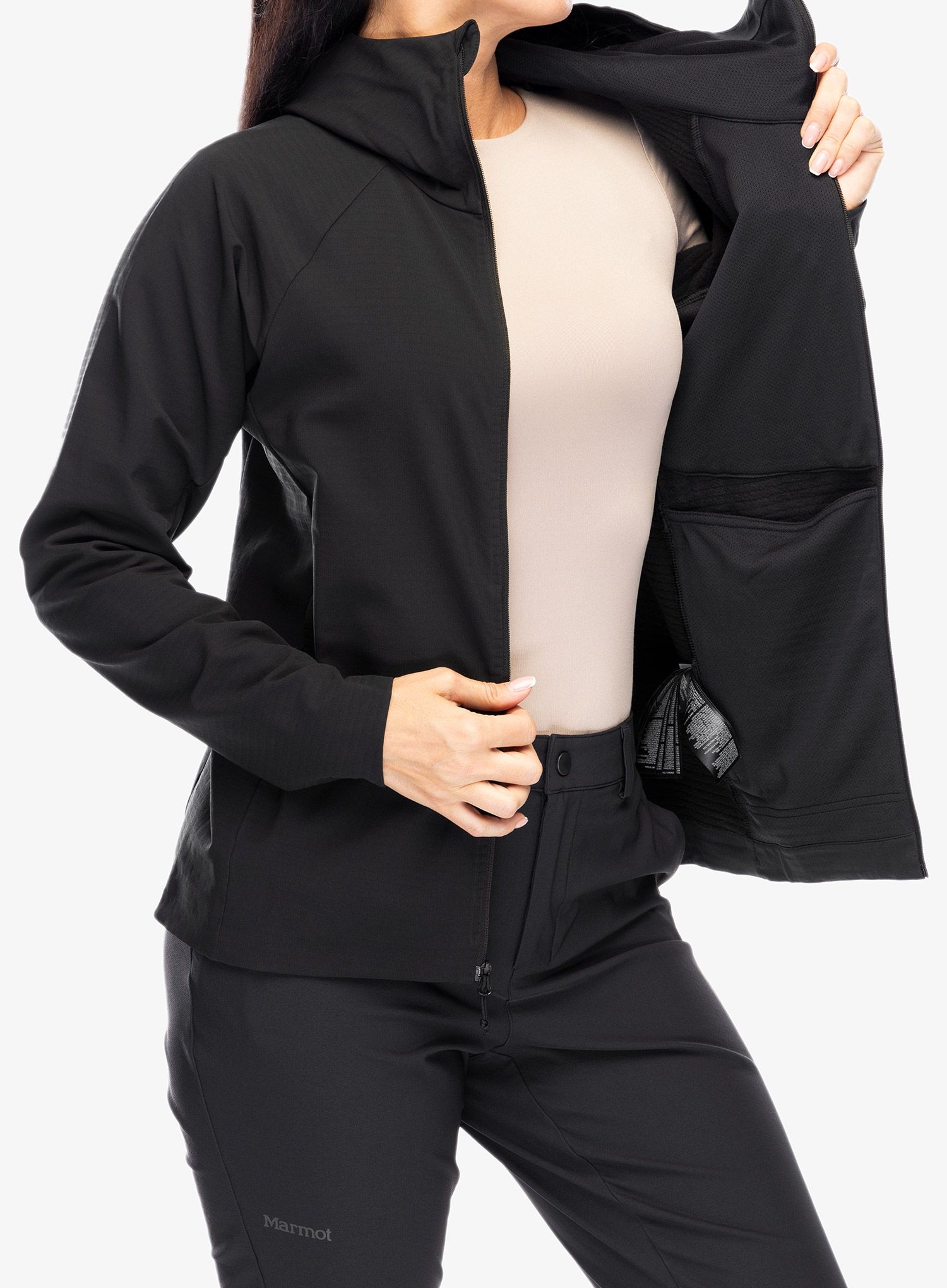 Дамско яке ветровка Marmot Pinnacle DriClime Hoody - black