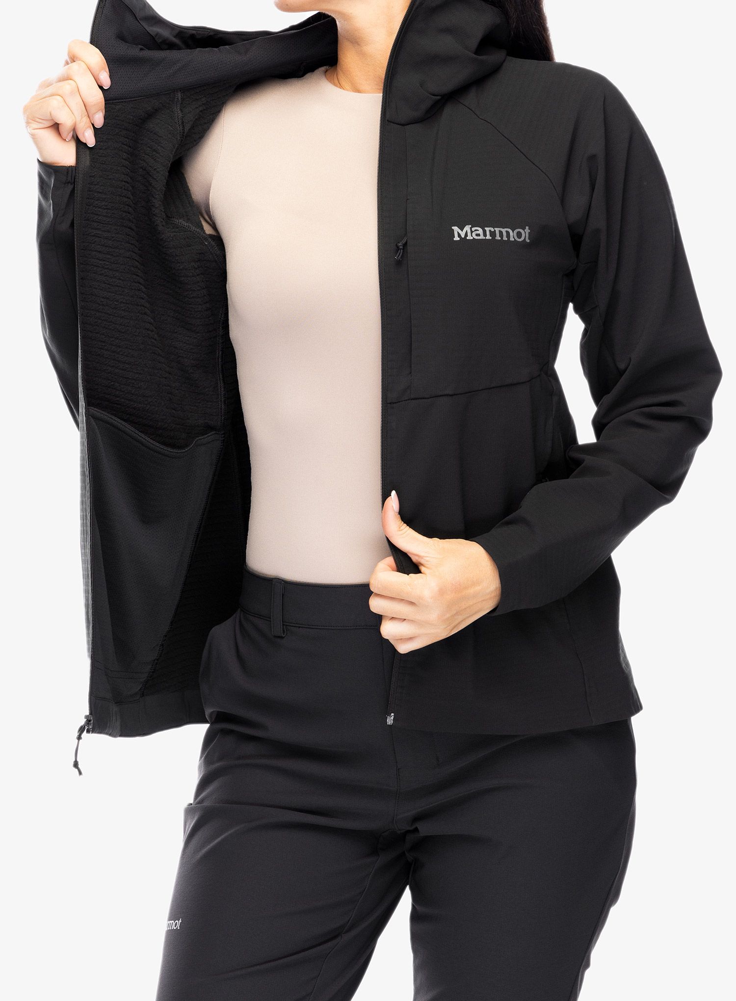 Дамско яке ветровка Marmot Pinnacle DriClime Hoody - black