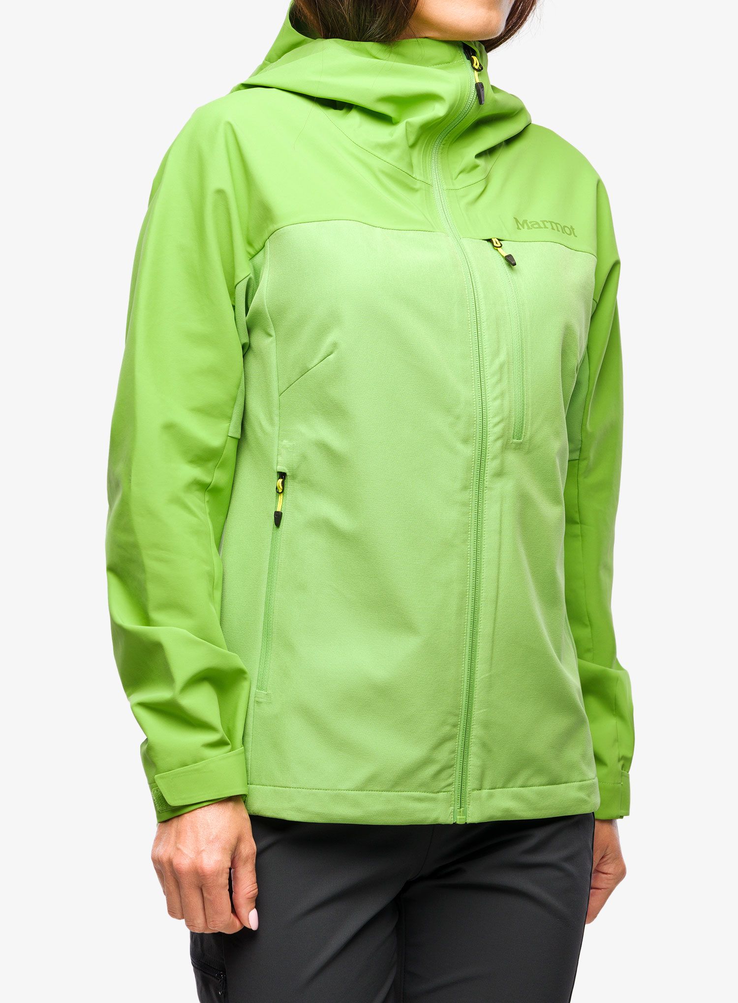 Дамско яке cофтшел Marmot ROM GORE-TEX Infinium Hoody - kiwi