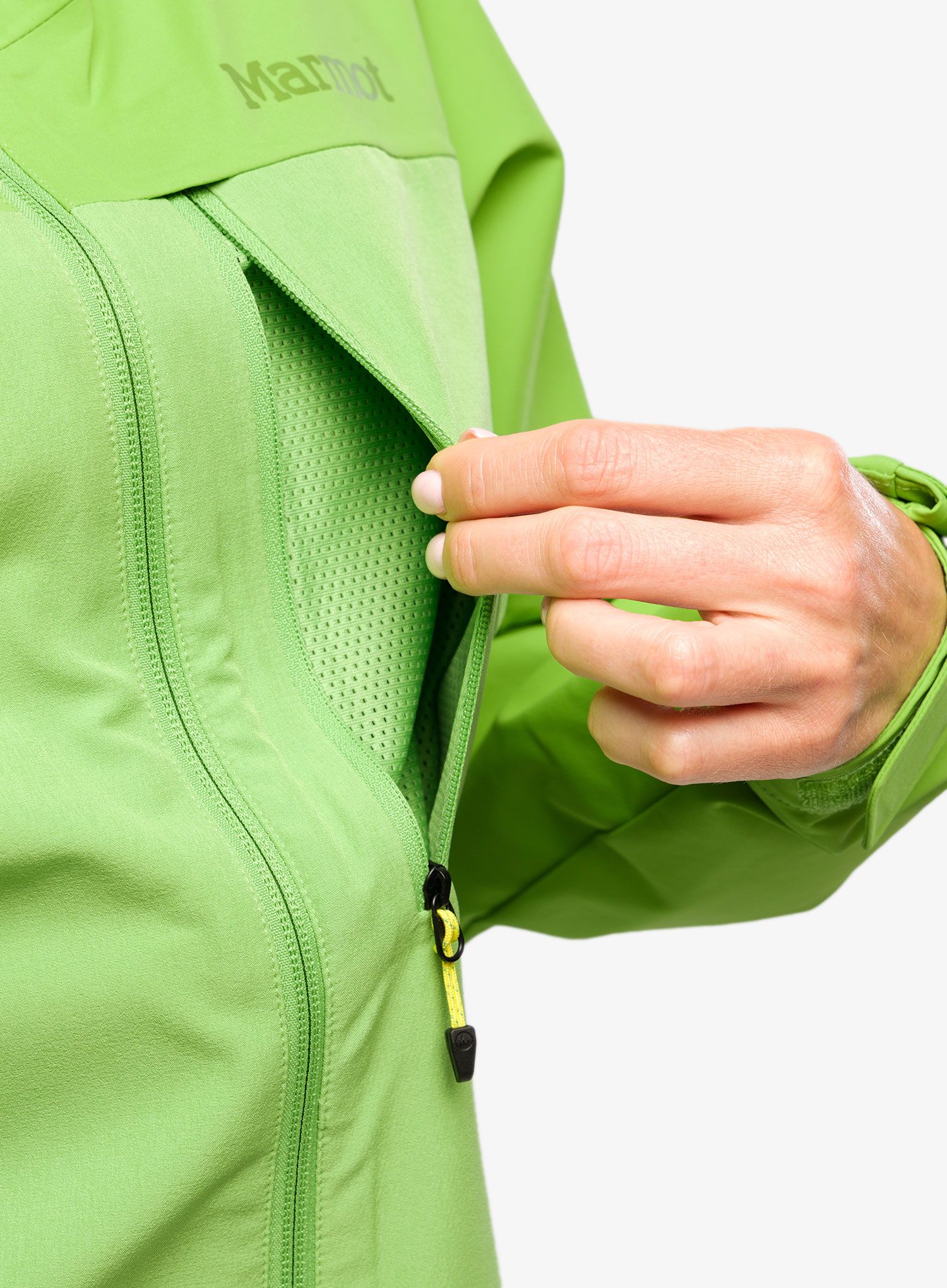 Дамско яке cофтшел Marmot ROM GORE-TEX Infinium Hoody - kiwi