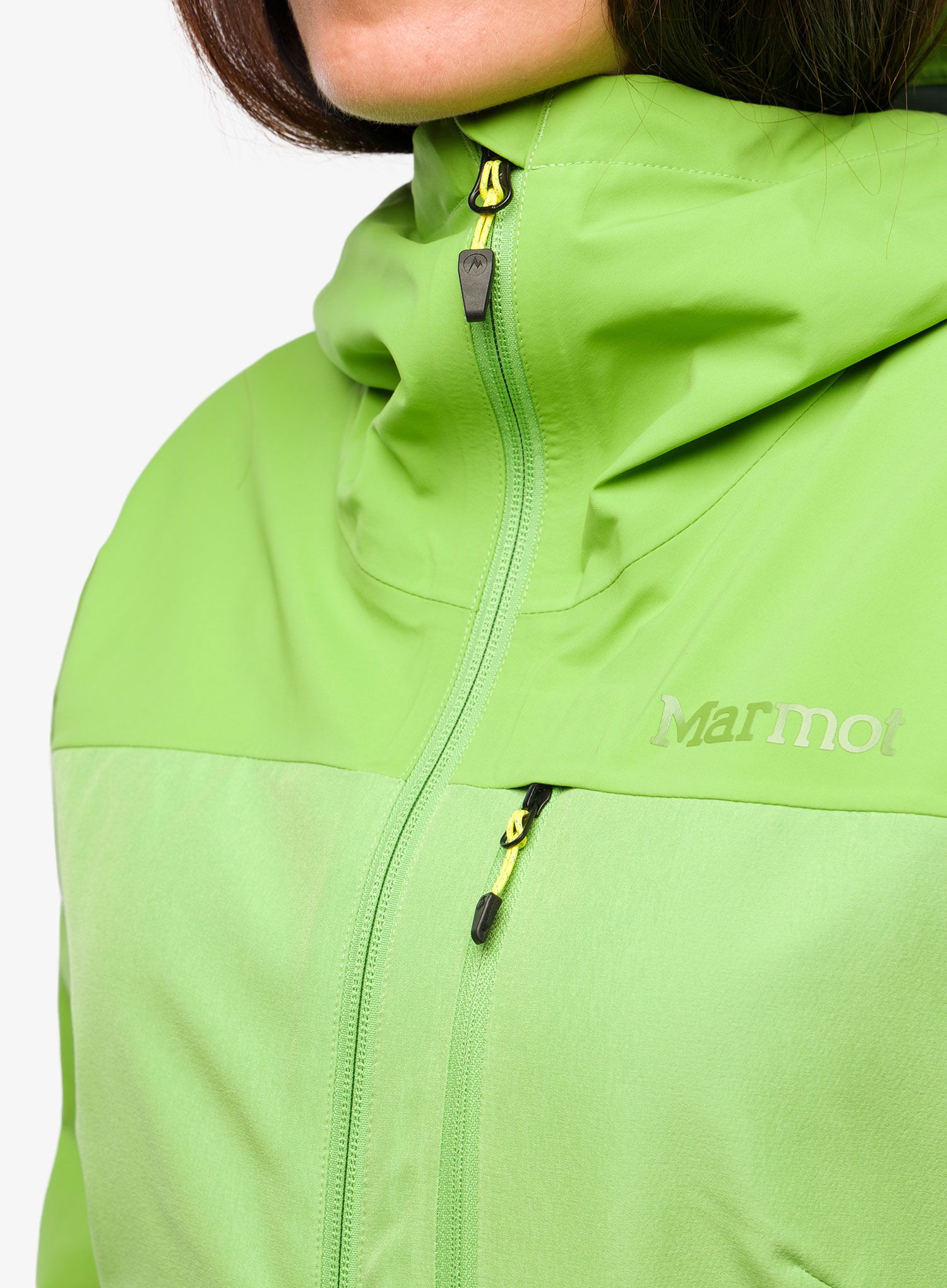 Дамско яке cофтшел Marmot ROM GORE-TEX Infinium Hoody - kiwi