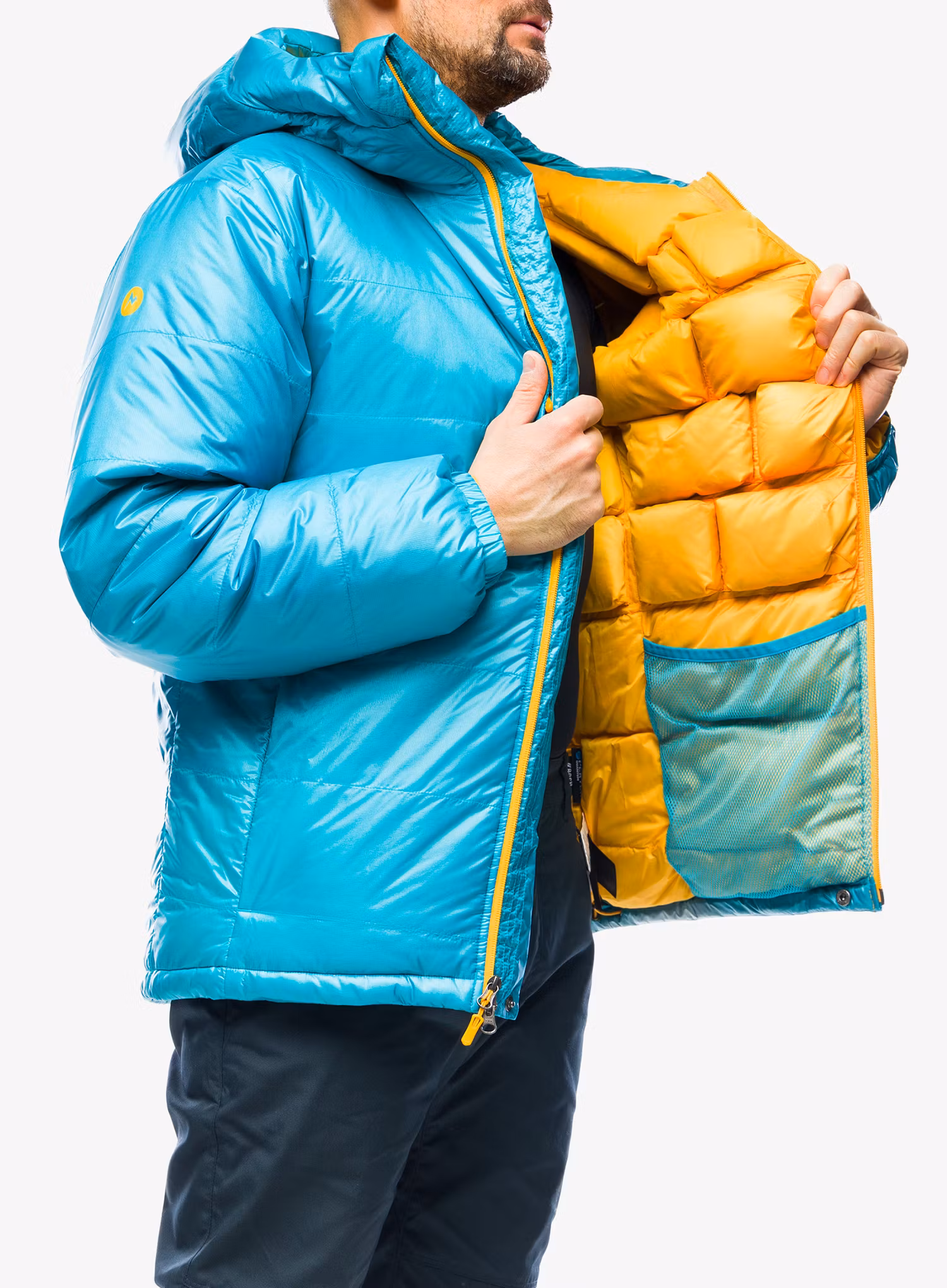 Пухено яке Marmot West Rib Parka - enamel blue