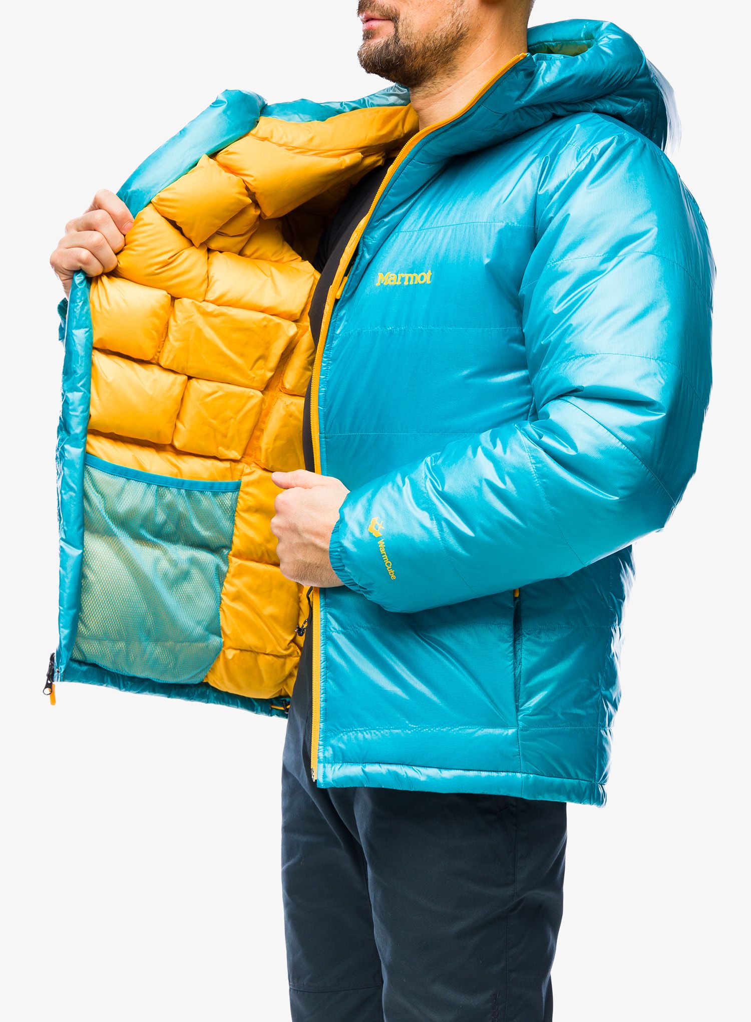Пухено яке Marmot West Rib Parka - enamel blue