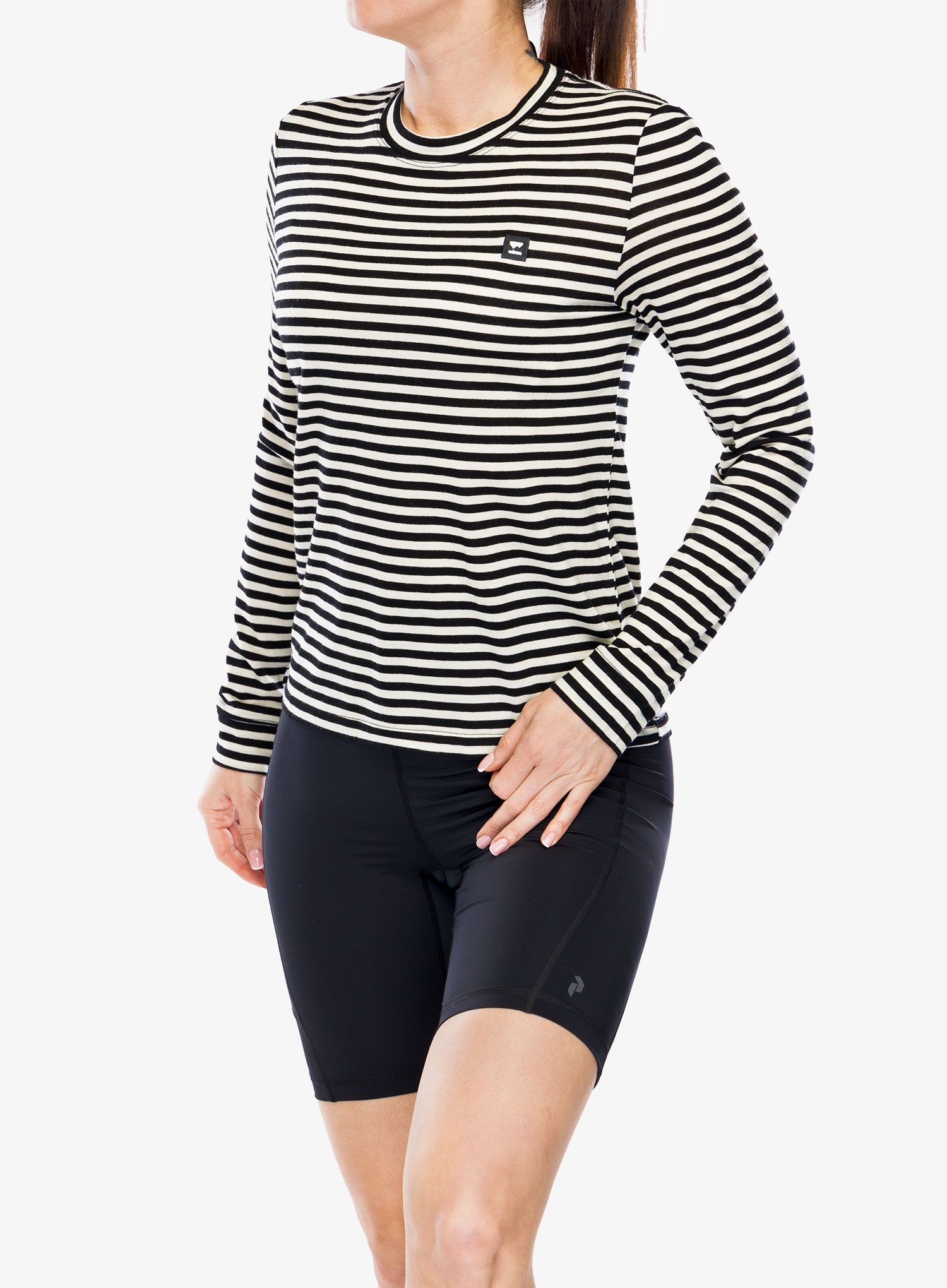 Дамски суичър Mons Royale Icon Relaxed LS - MR stripe