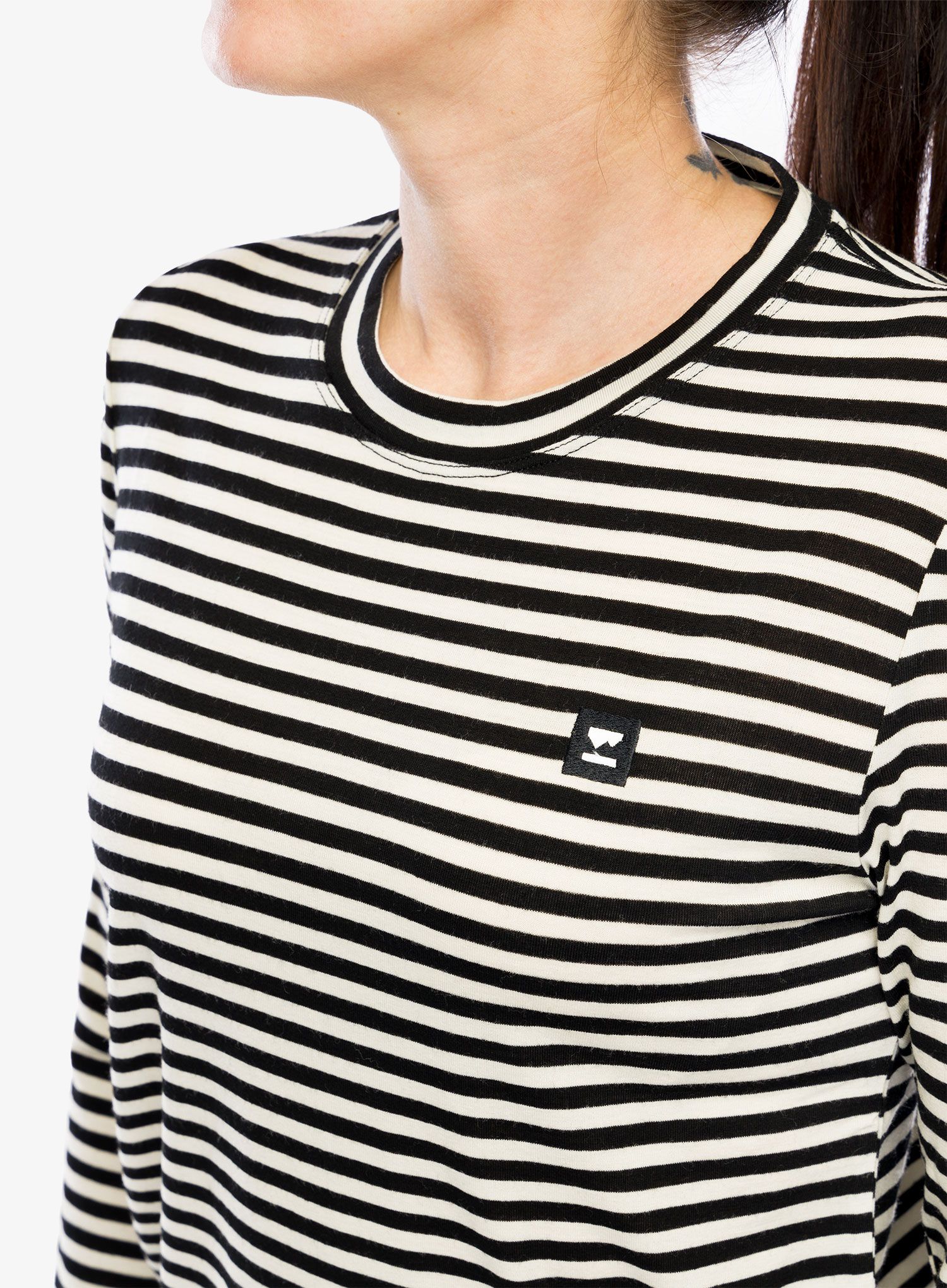 Дамски суичър Mons Royale Icon Relaxed LS - MR stripe