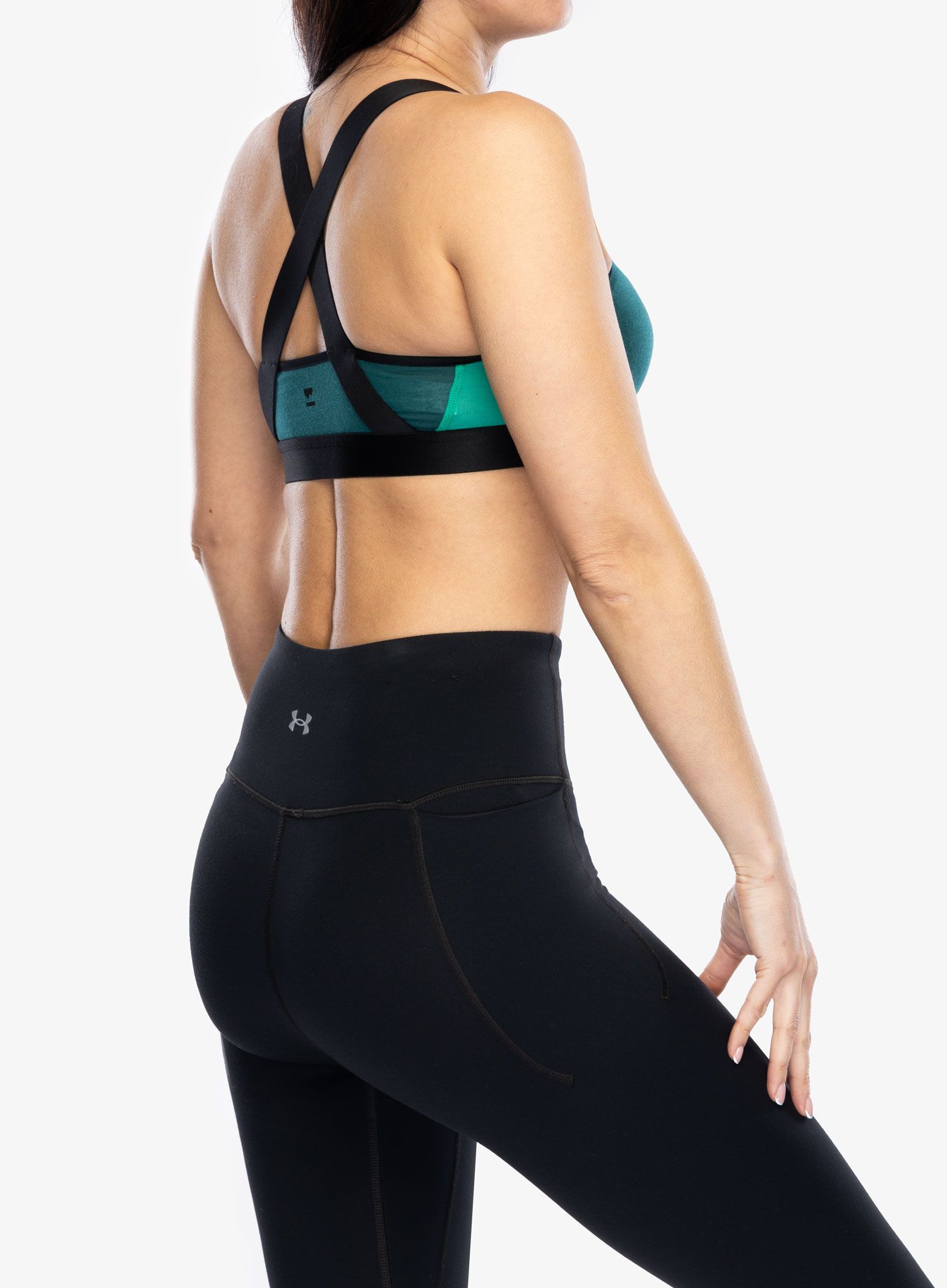 Спортно бюстие Mons Royale Stella X-Back Bra - evergreen/pop green