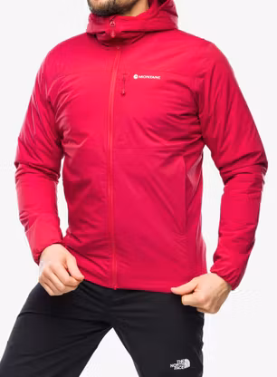 Яке с подплата Montane Fireball Hoodie - acer red