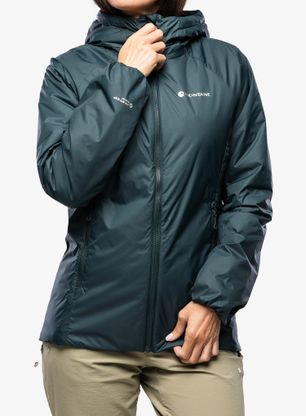 Дамско изолирано яке Montane Respond Hoodie - deep forest