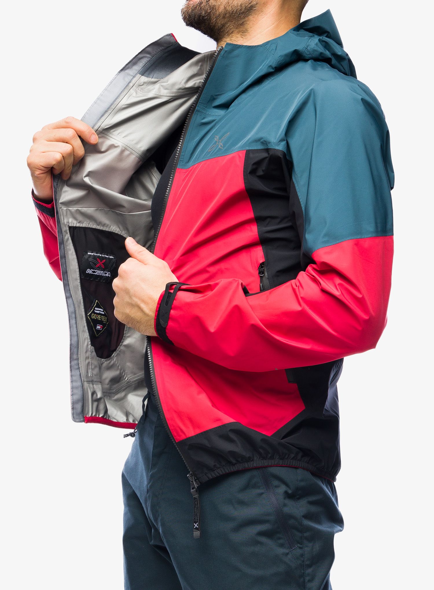 Водоустойчиво яке Montura Pac Mind Jacket - red/powder blue