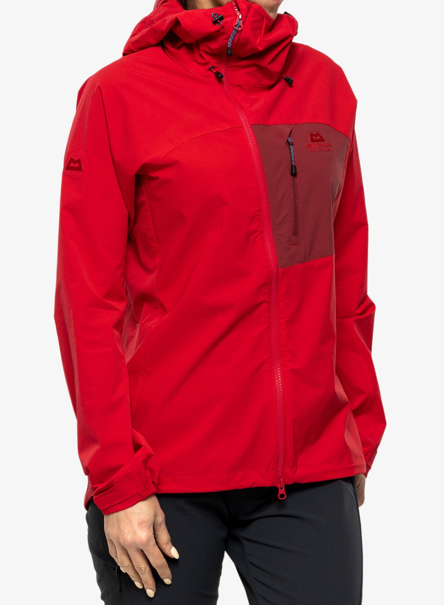 Дамско яке cофтшел Mountain Equipment Squall Hooded Jacket - capsicum/tibetan red