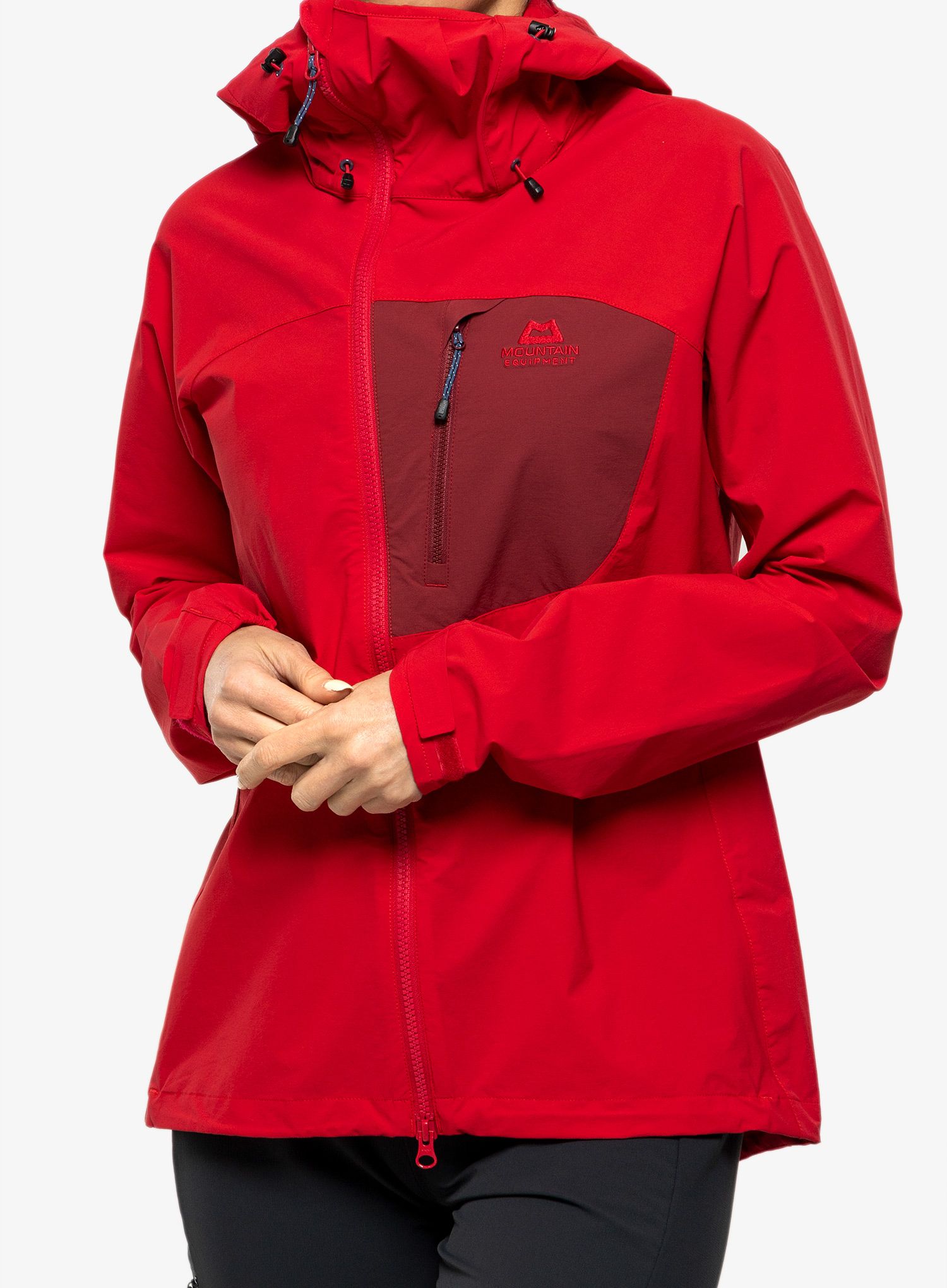 Дамско яке cофтшел Mountain Equipment Squall Hooded Jacket - capsicum/tibetan red