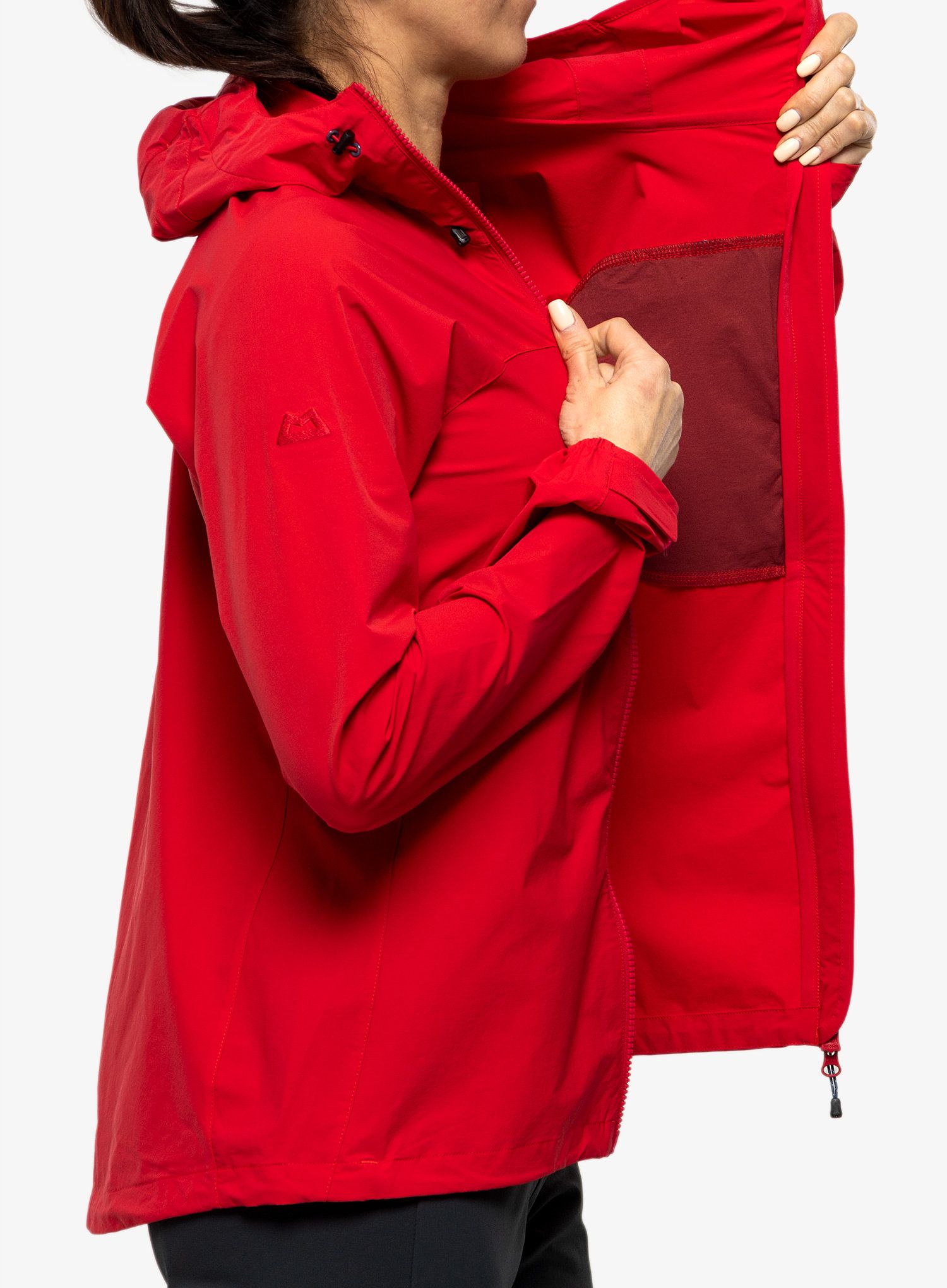 Дамско яке cофтшел Mountain Equipment Squall Hooded Jacket - capsicum/tibetan red