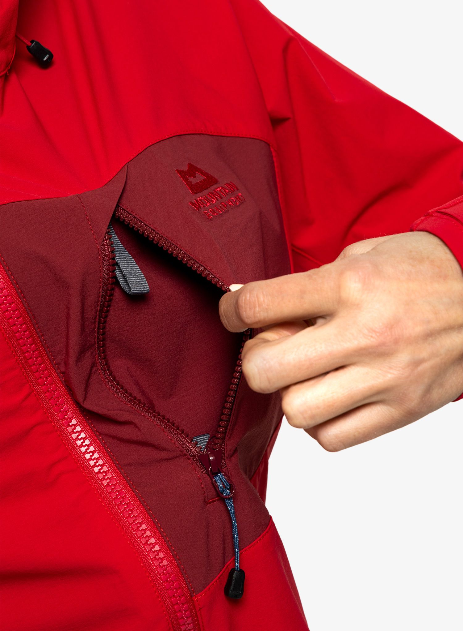 Дамско яке cофтшел Mountain Equipment Squall Hooded Jacket - capsicum/tibetan red