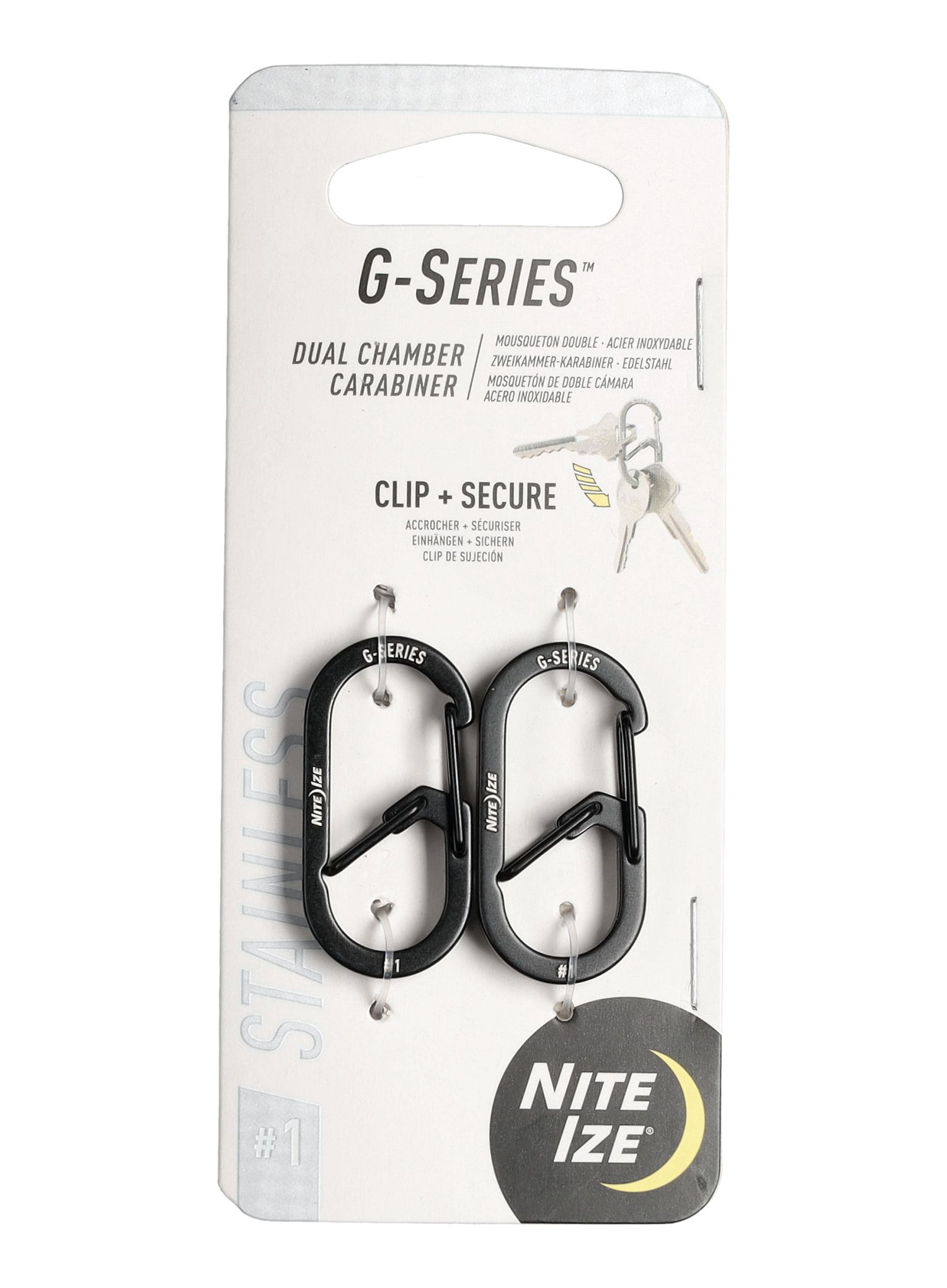 Карабинери Nite Ize G-Series Dual Chamber Carabiner 1 - black