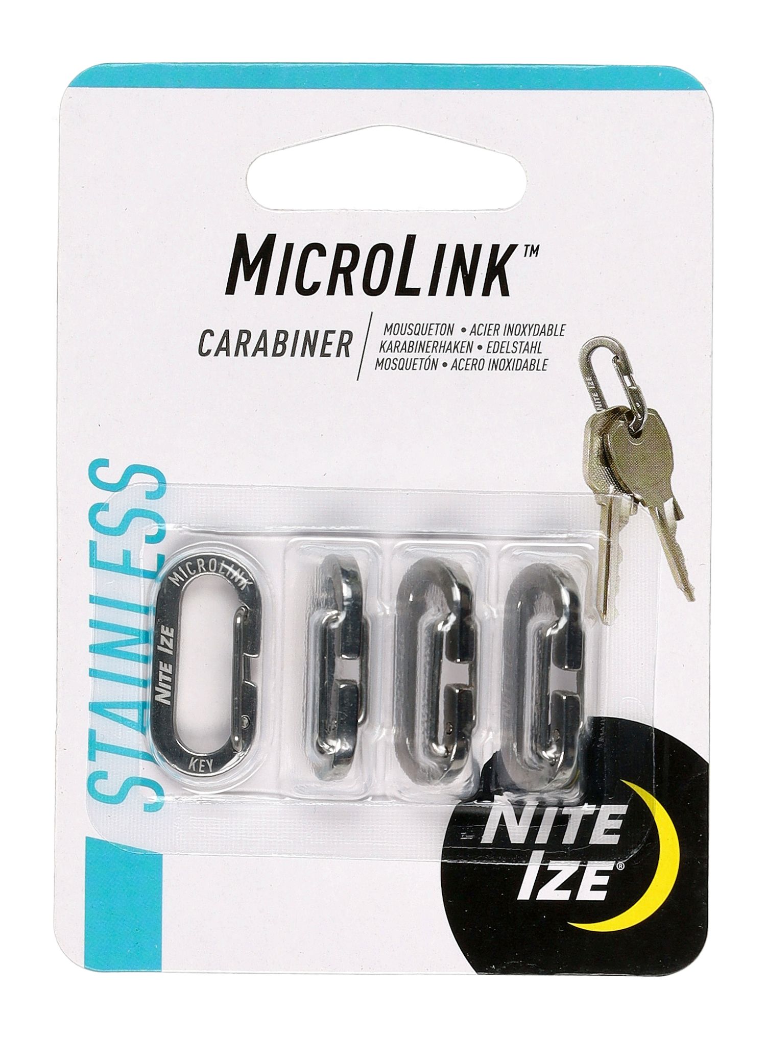 Карабинери Nite Ize MicroLink Carabiner 4Pack - steel