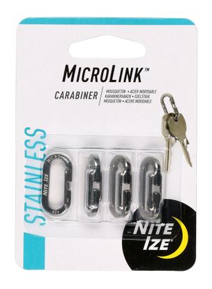 Карабинери Nite Ize MicroLink Carabiner 4Pack - steel