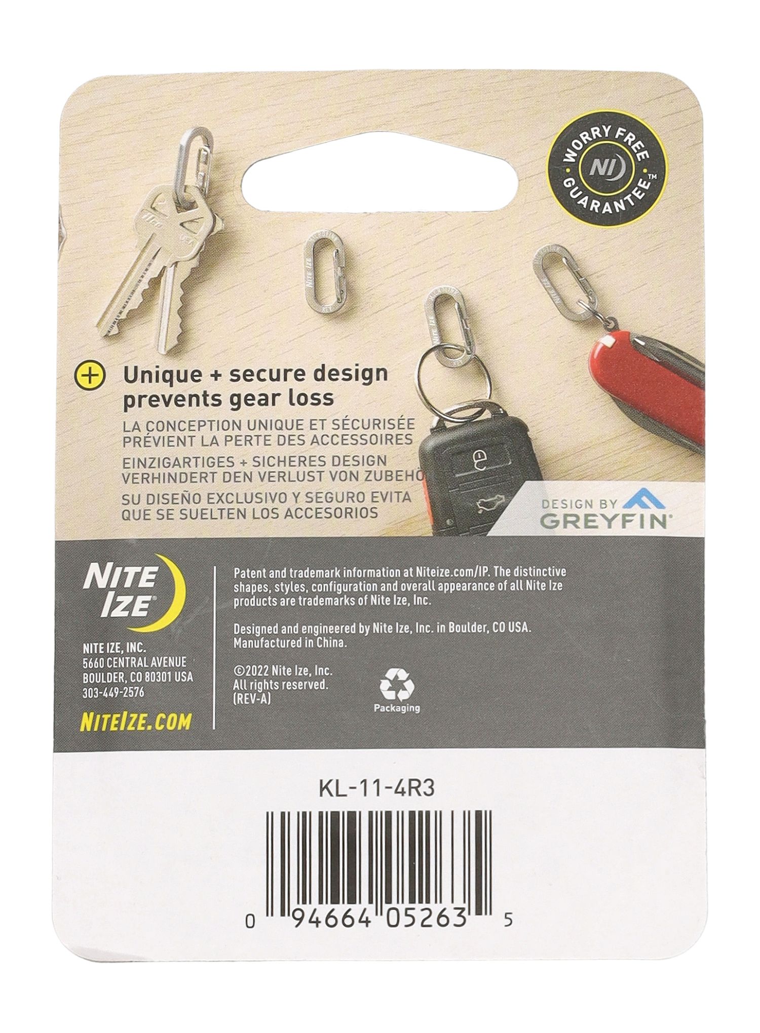 Карабинери Nite Ize MicroLink Carabiner 4Pack - steel