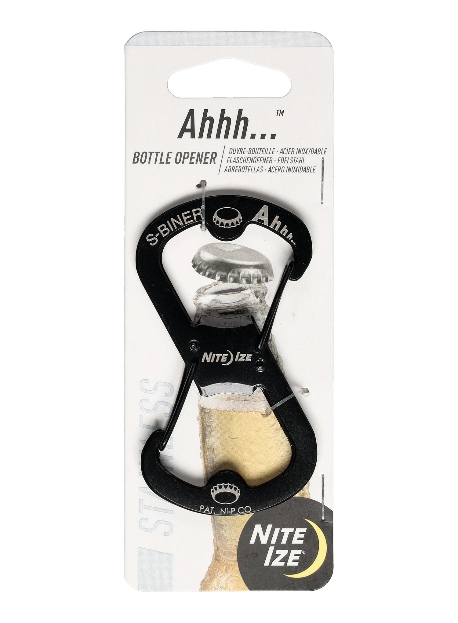 Карабинер Nite Ize S-Biner Ahhh Bottle Opener - black