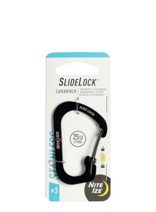Карабинер за инвентар Nite Ize SlideLock Carabiner Stainless Steel 3 - black