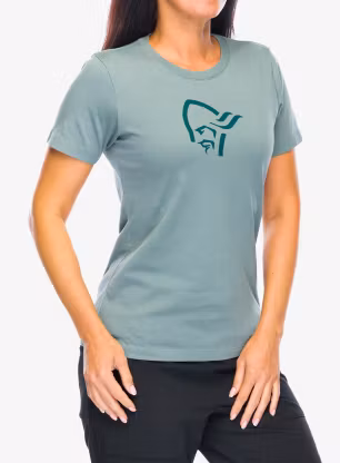 Дамска тениска с щампа Norrona 29 Cotton Viking T-Shirt - trooper