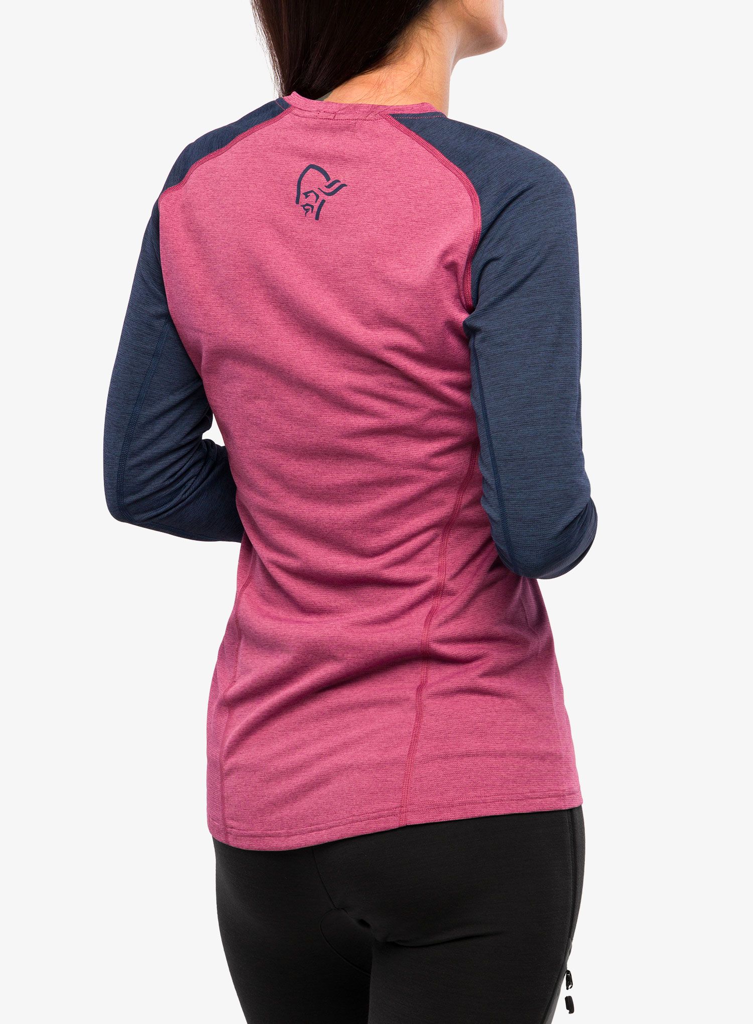Дамски велосипеден суичър Norrona Fjora Equaliser Lightweight LS - violet quartz/indigo night