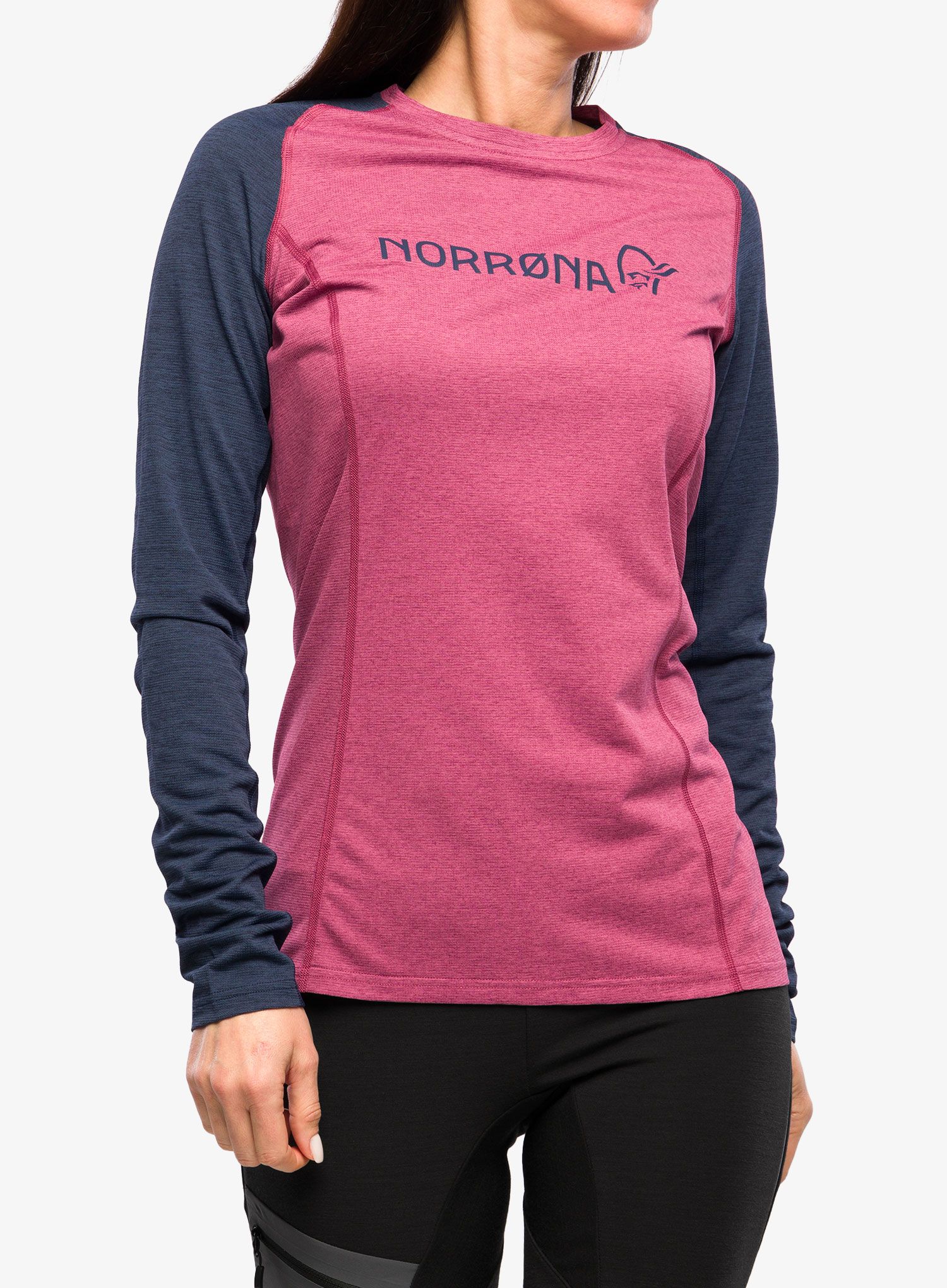 Дамски велосипеден суичър Norrona Fjora Equaliser Lightweight LS - violet quartz/indigo night