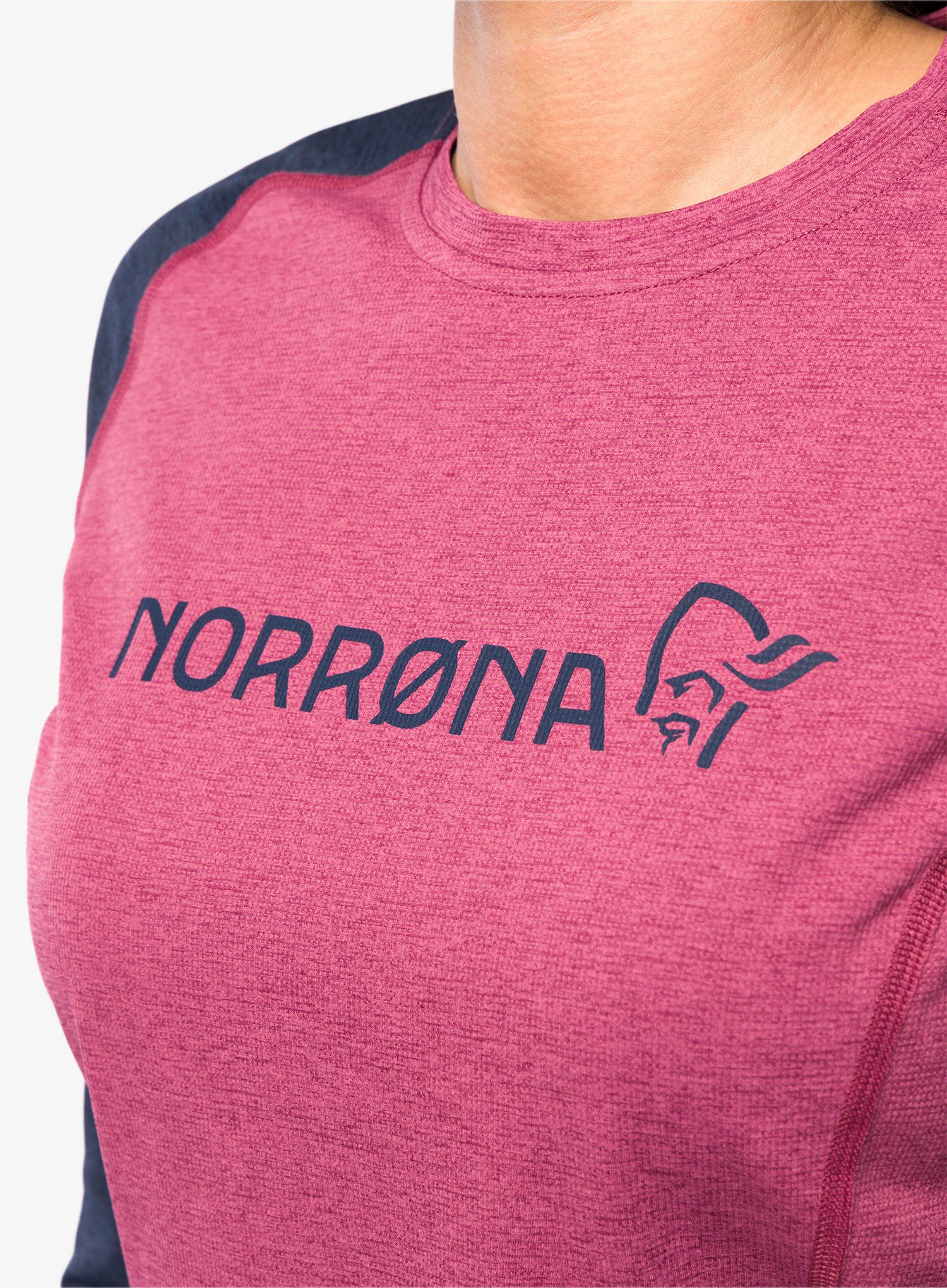Дамски велосипеден суичър Norrona Fjora Equaliser Lightweight LS - violet quartz/indigo night