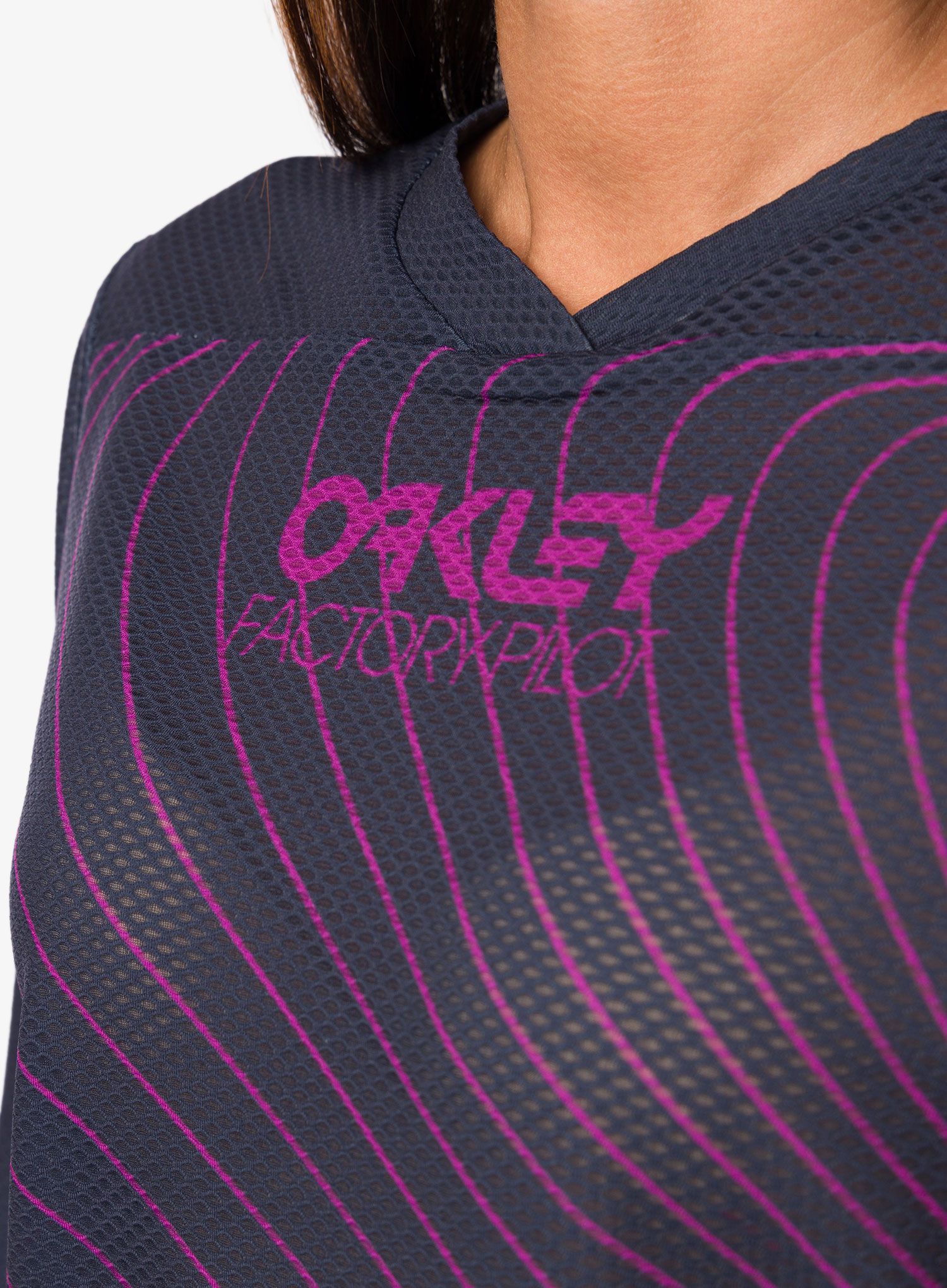 Дамски велосипеден суичър Oakley Factory Pilot RC L/S Jersey - fathom