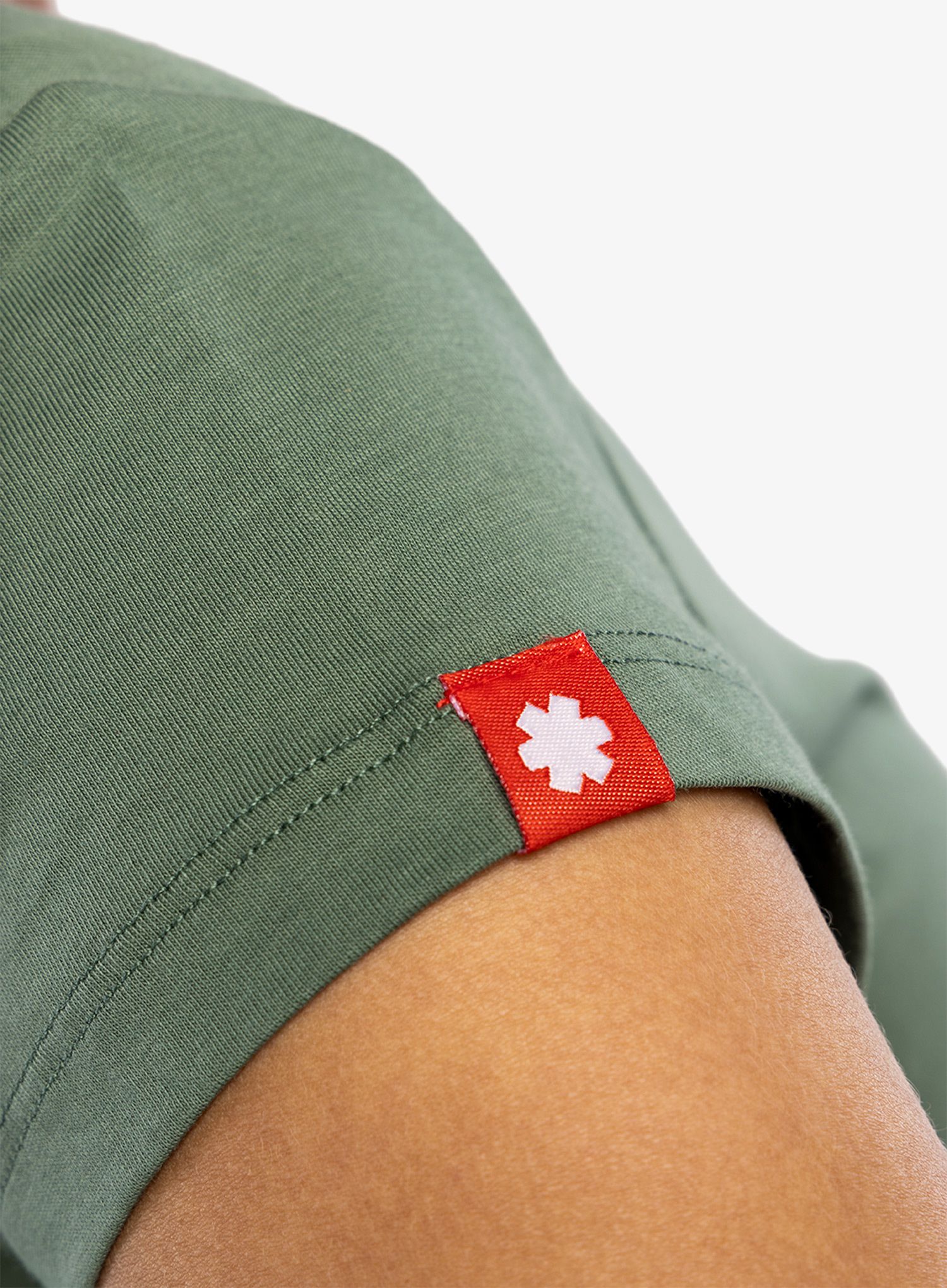 Дамска памучна тениска Ocun Classic T Organic Flower - green duck