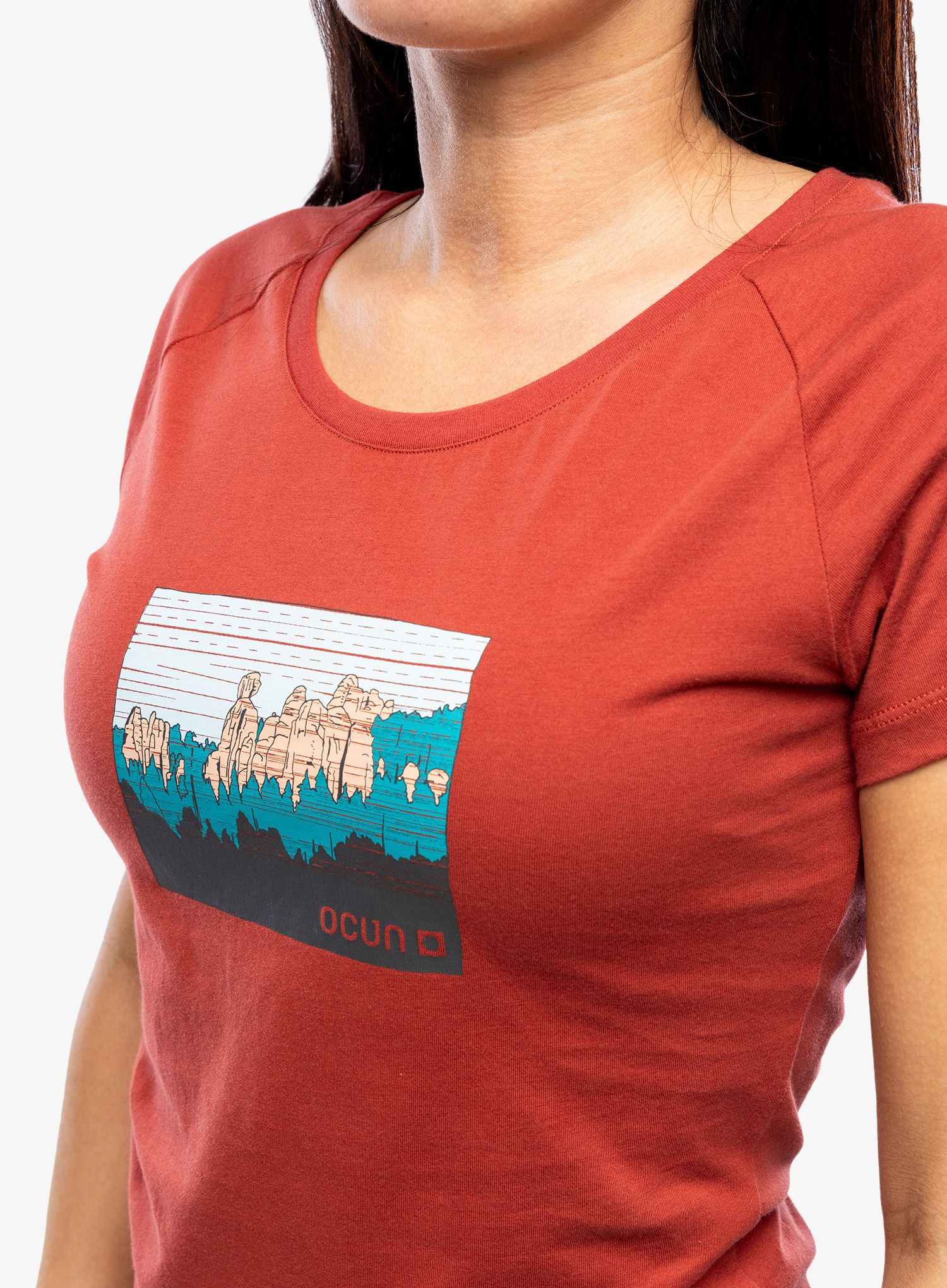 Дамска тениска Ocun Raglan T - adrspach chili oil