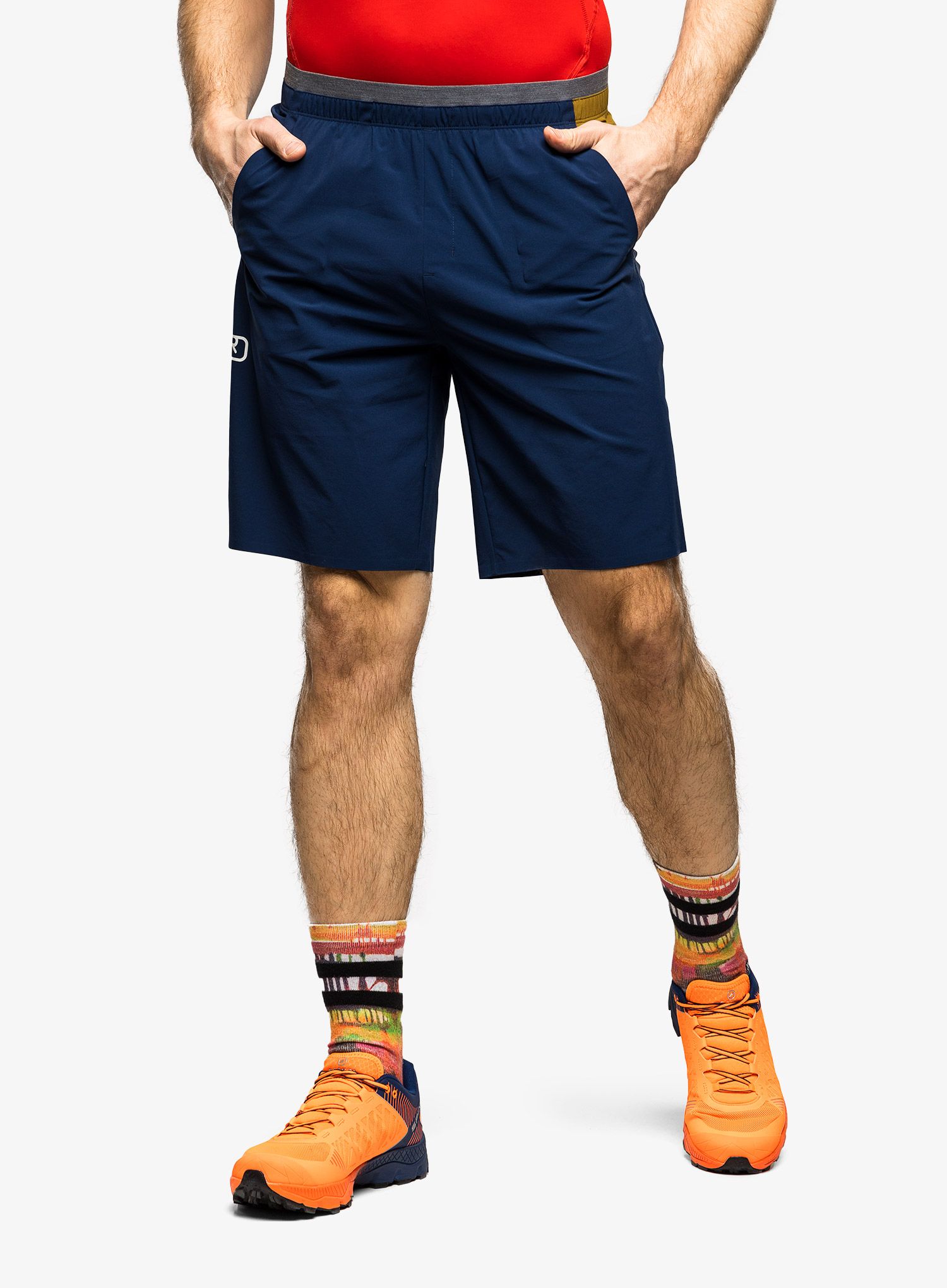 Мъжки къси панталони Ortovox Piz Selva Shorts - deep ocean