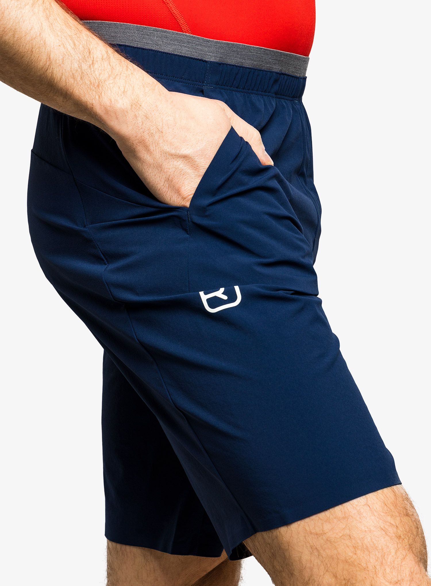 Мъжки къси панталони Ortovox Piz Selva Shorts - deep ocean