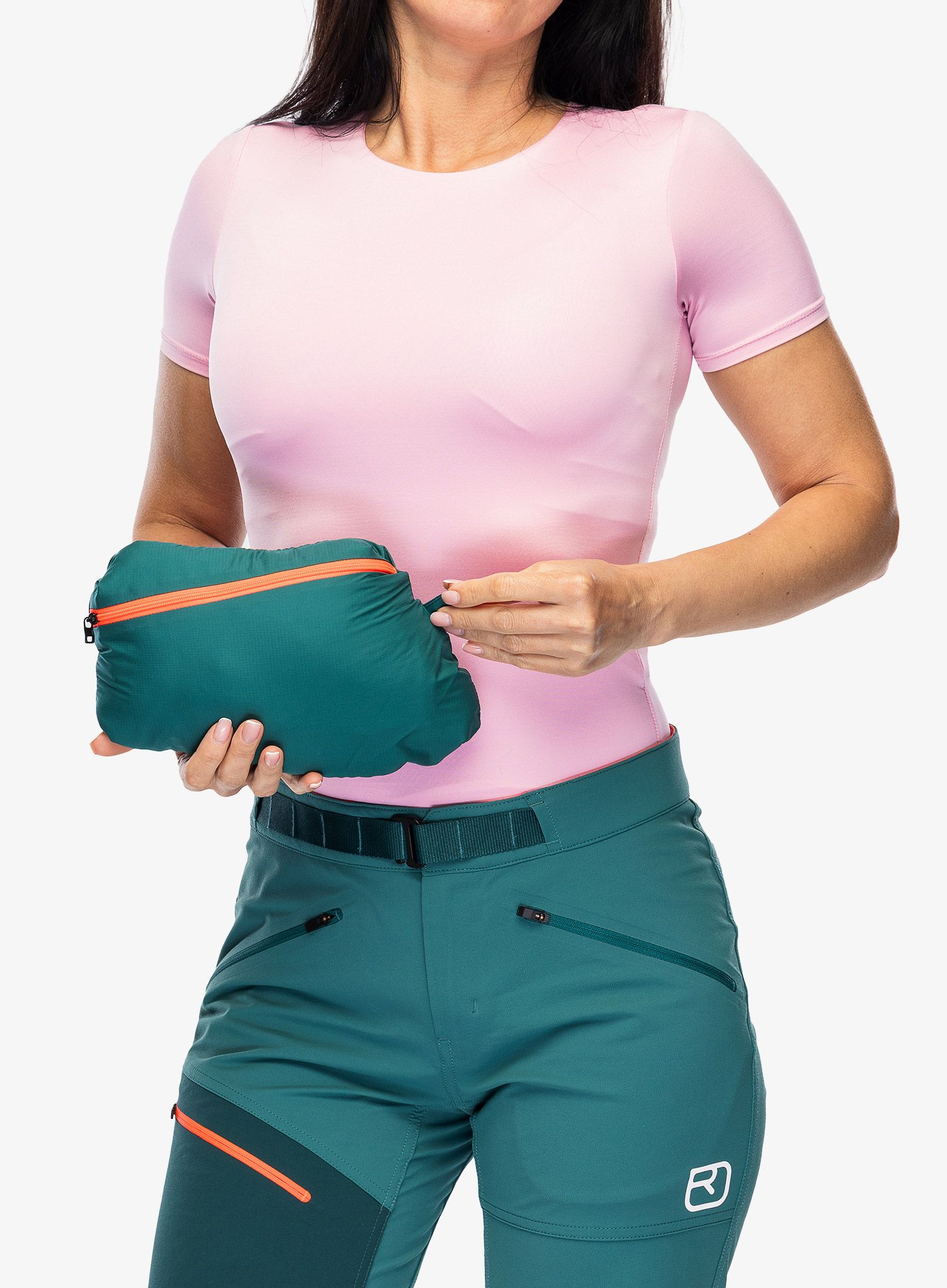 Дамски елек Ortovox Swisswool Piz Duan Vest - ice waterfall