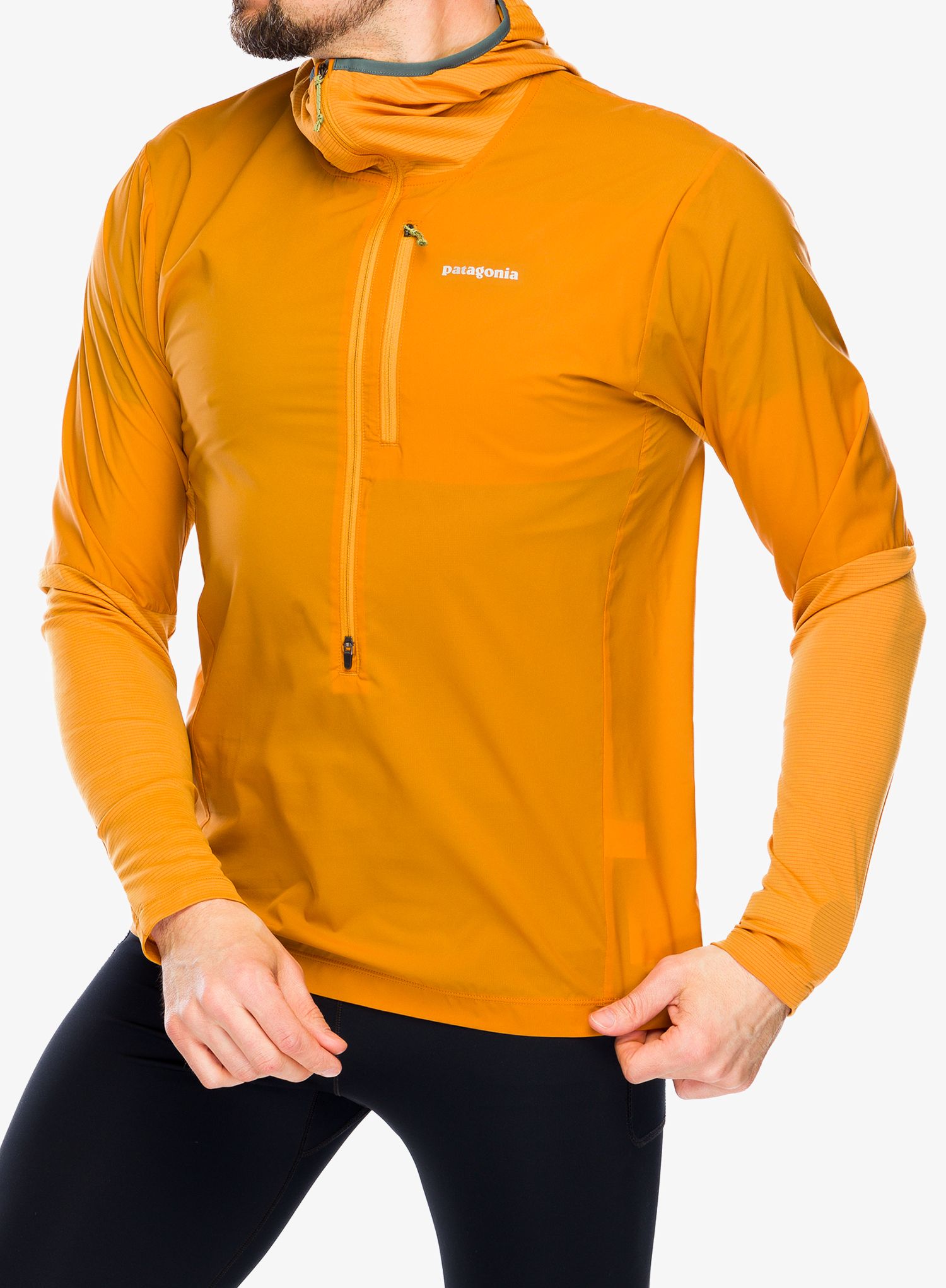 Яке за бягане Patagonia Airshed Pro Pullover - golden caramel