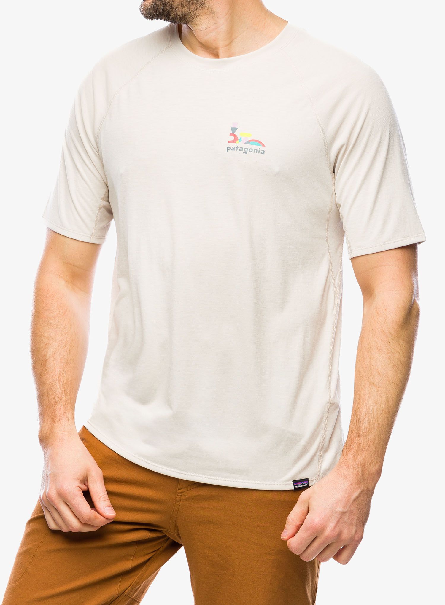 Бързосъхнеща тениска Patagonia Cap Cool Trail Graphic Shirt - lose/pumice