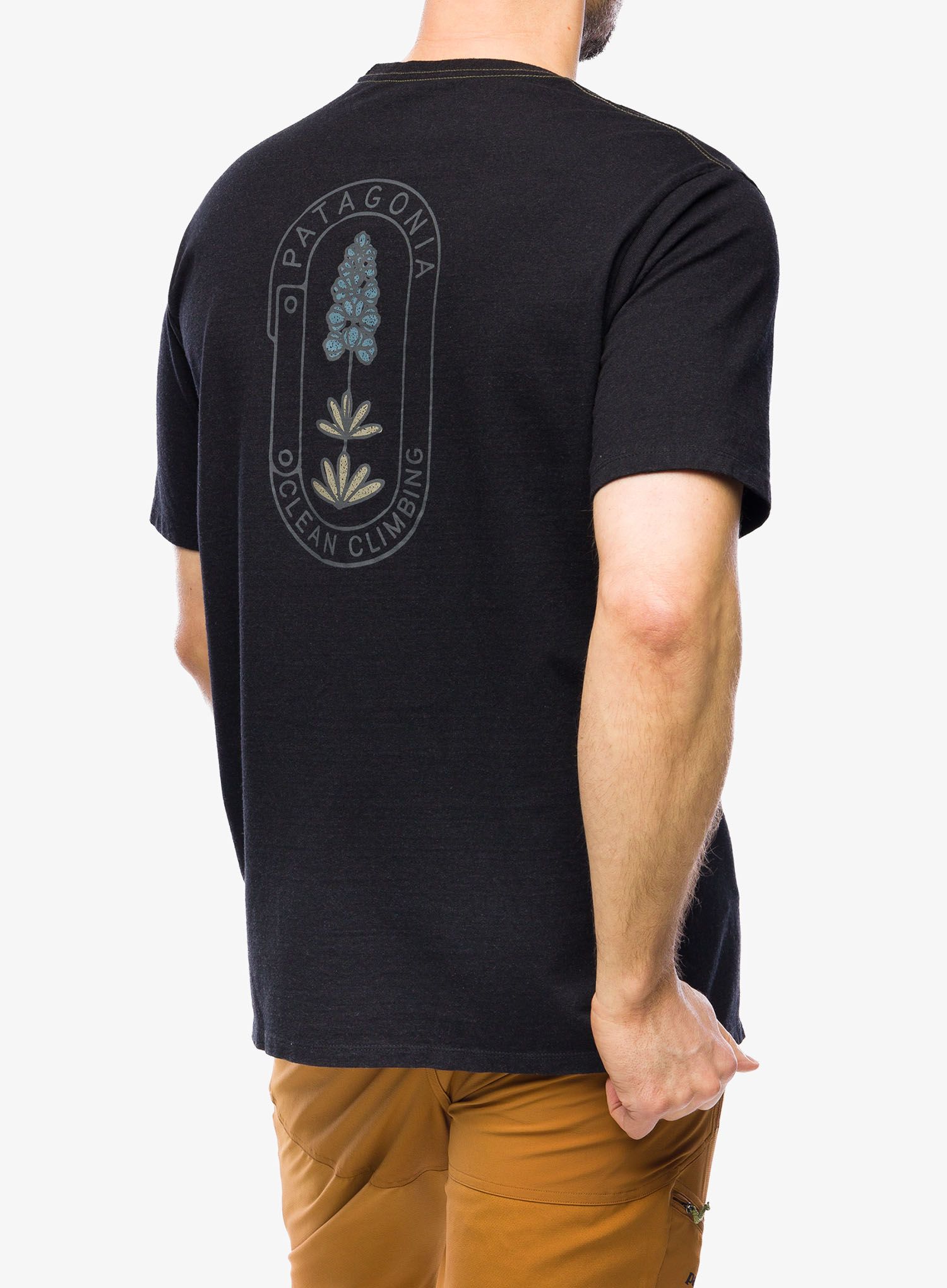 Тениска Patagonia Clean Climb Trade Responsibili-Tee - clean climb/ink black