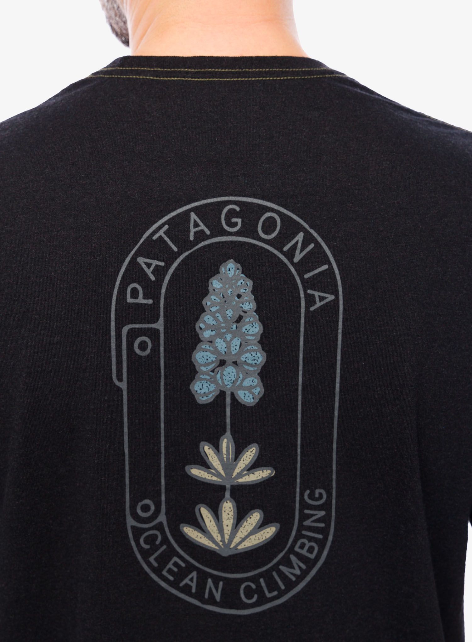 Тениска Patagonia Clean Climb Trade Responsibili-Tee - clean climb/ink black