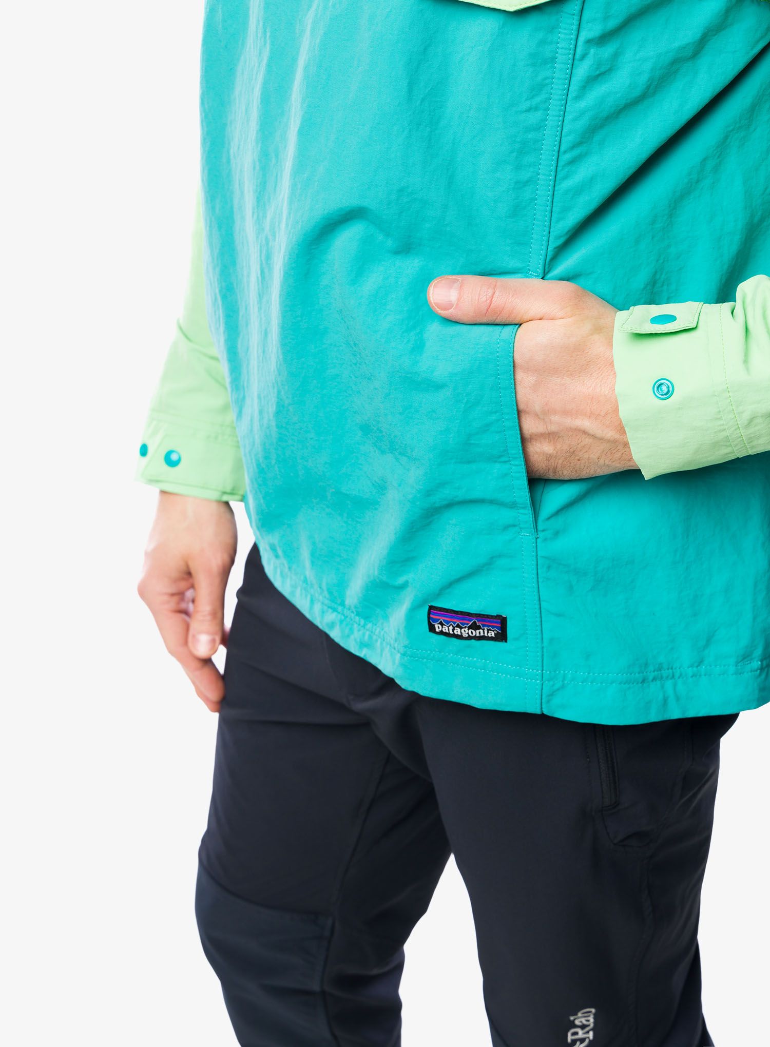 Яке ветровка Patagonia Isthmus Anorak - subtidal blue