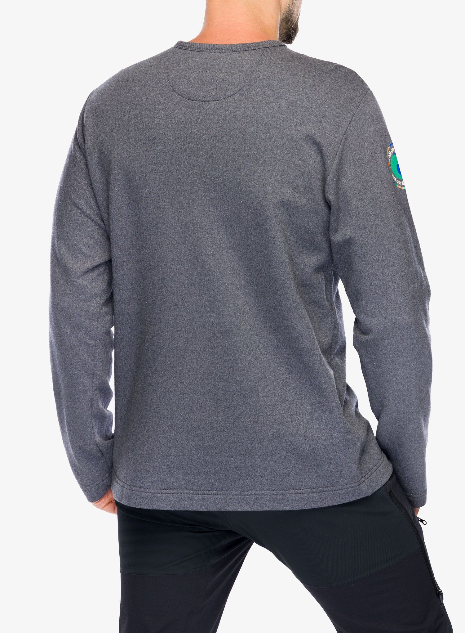 Суичър без качулка Patagonia LW Unity Fitz Wildrise Crew - ink black