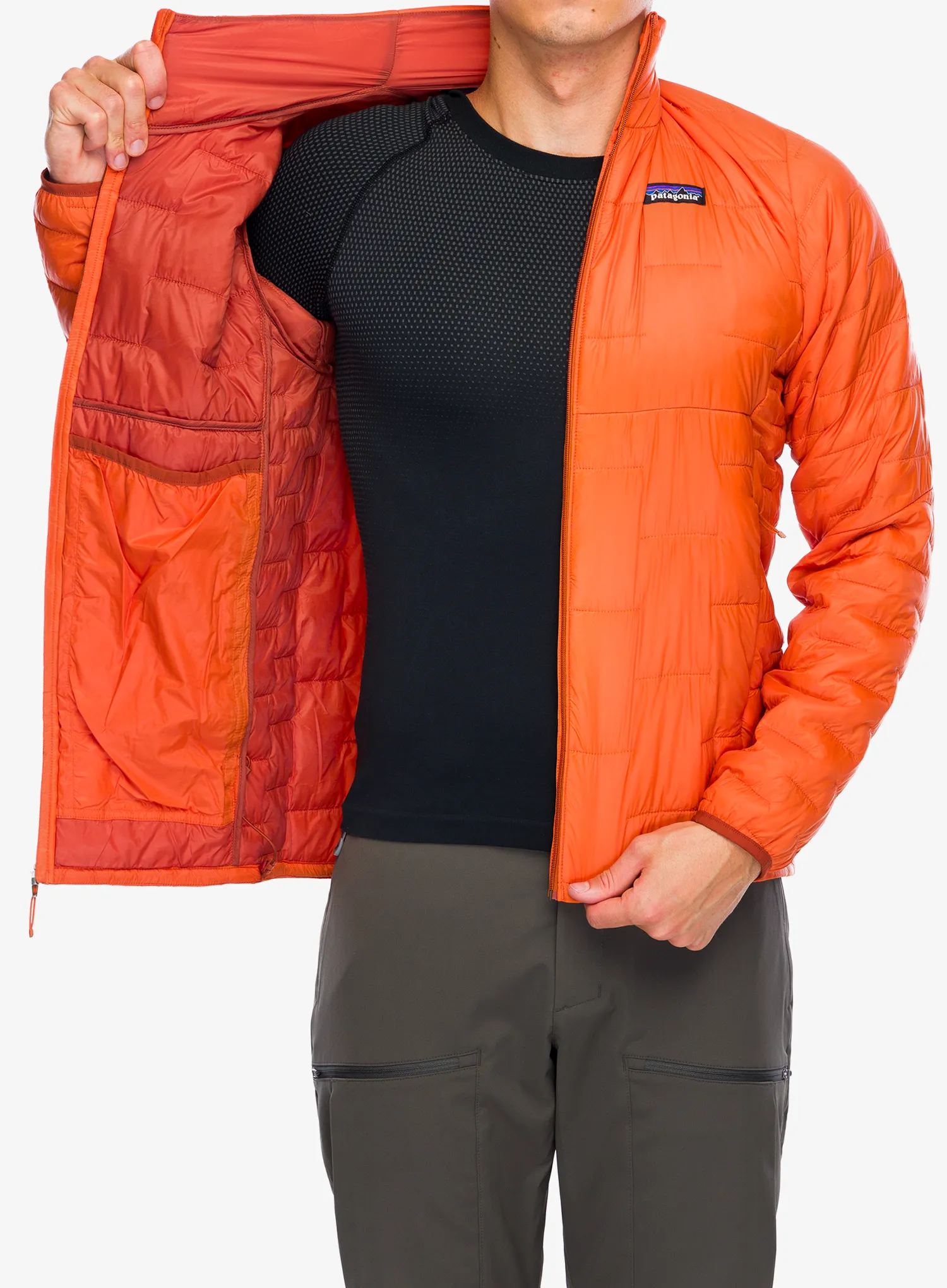Яке с подплата Patagonia Micro Puff Jacket - redtail rust