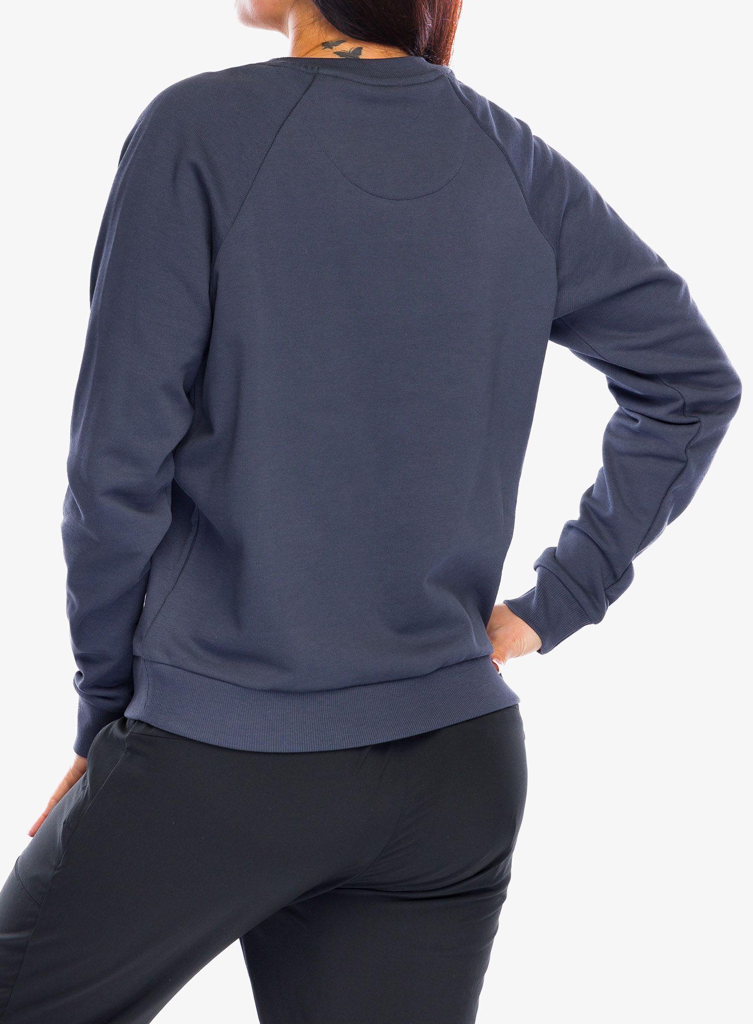 Дамски суичър без качулка Patagonia Regenerative Organic Certified Cotton Top - smolder blue