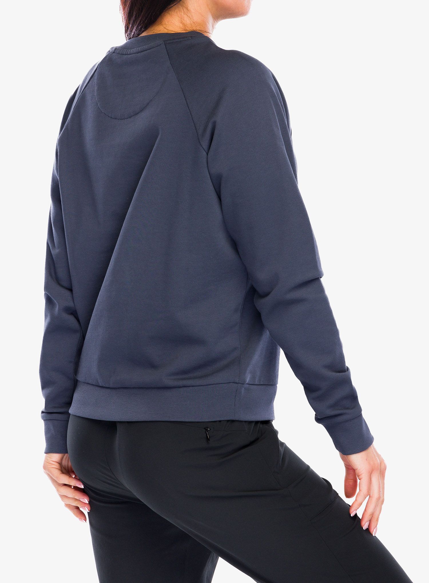 Дамски суичър без качулка Patagonia Regenerative Organic Certified Cotton Top - smolder blue
