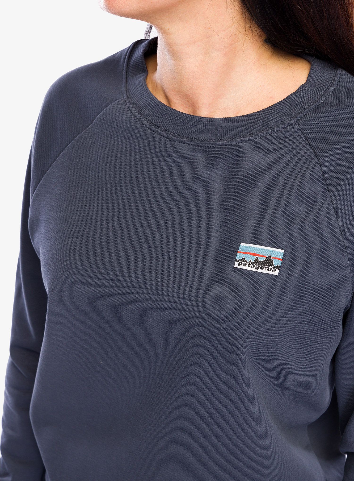 Дамски суичър без качулка Patagonia Regenerative Organic Certified Cotton Top - smolder blue