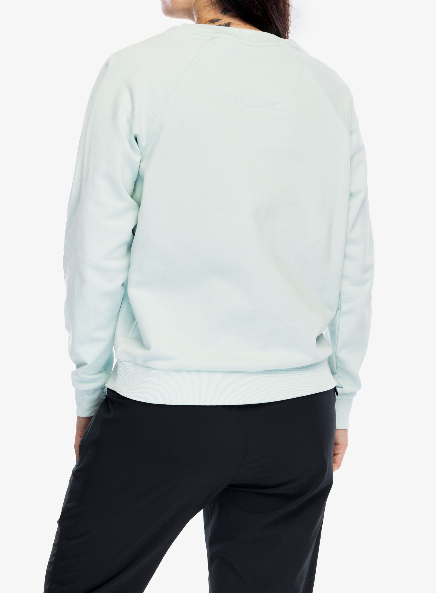 Дамски суичър без качулка Patagonia Regenerative Organic Certified Cotton Top - wispy green