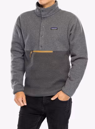 Полар Patagonia Retro Pile 1/2 Snap Pullover - forge grey