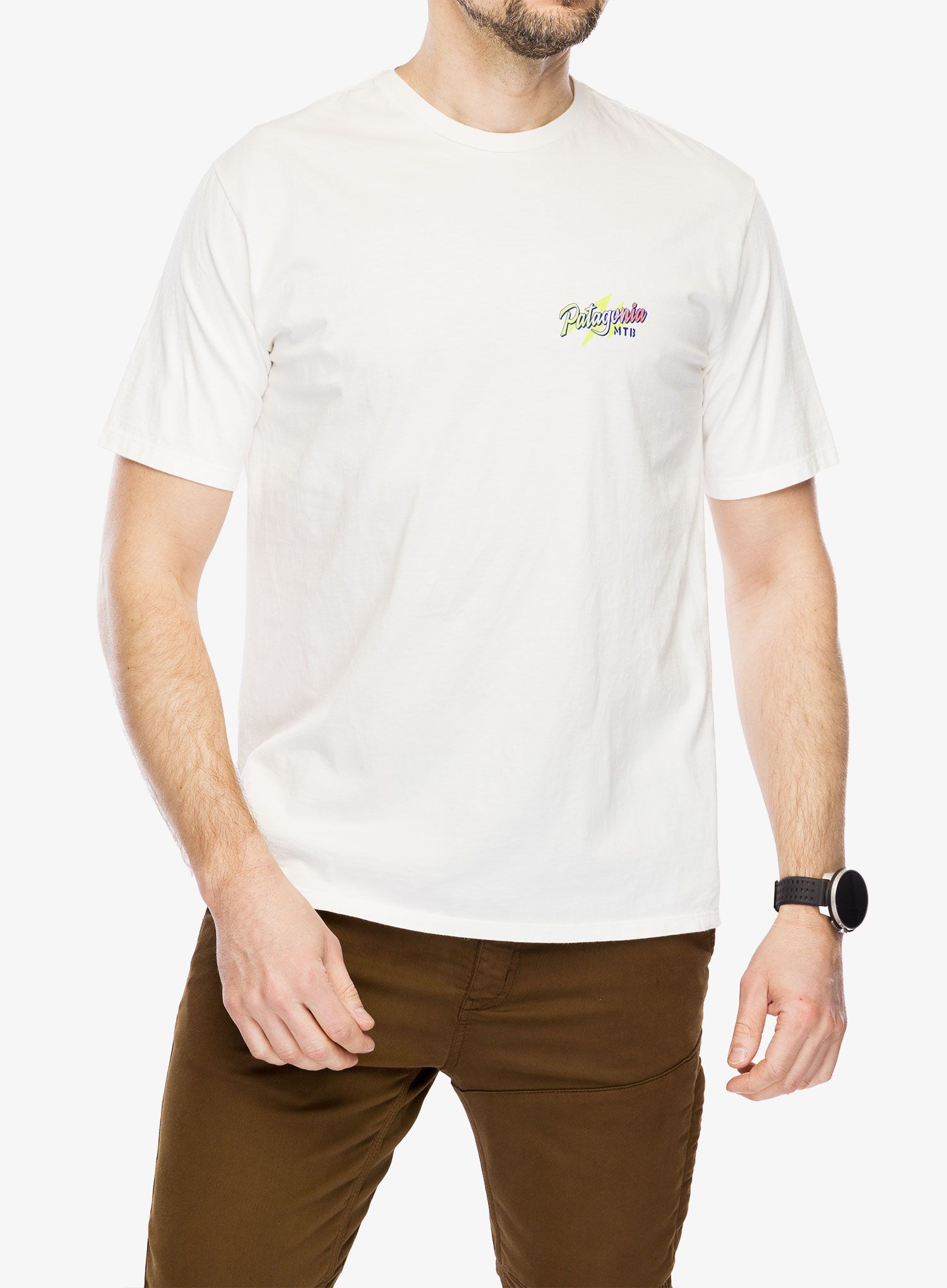 Памучна тениска Patagonia Trail Hound Organic T-Shirt - birch white