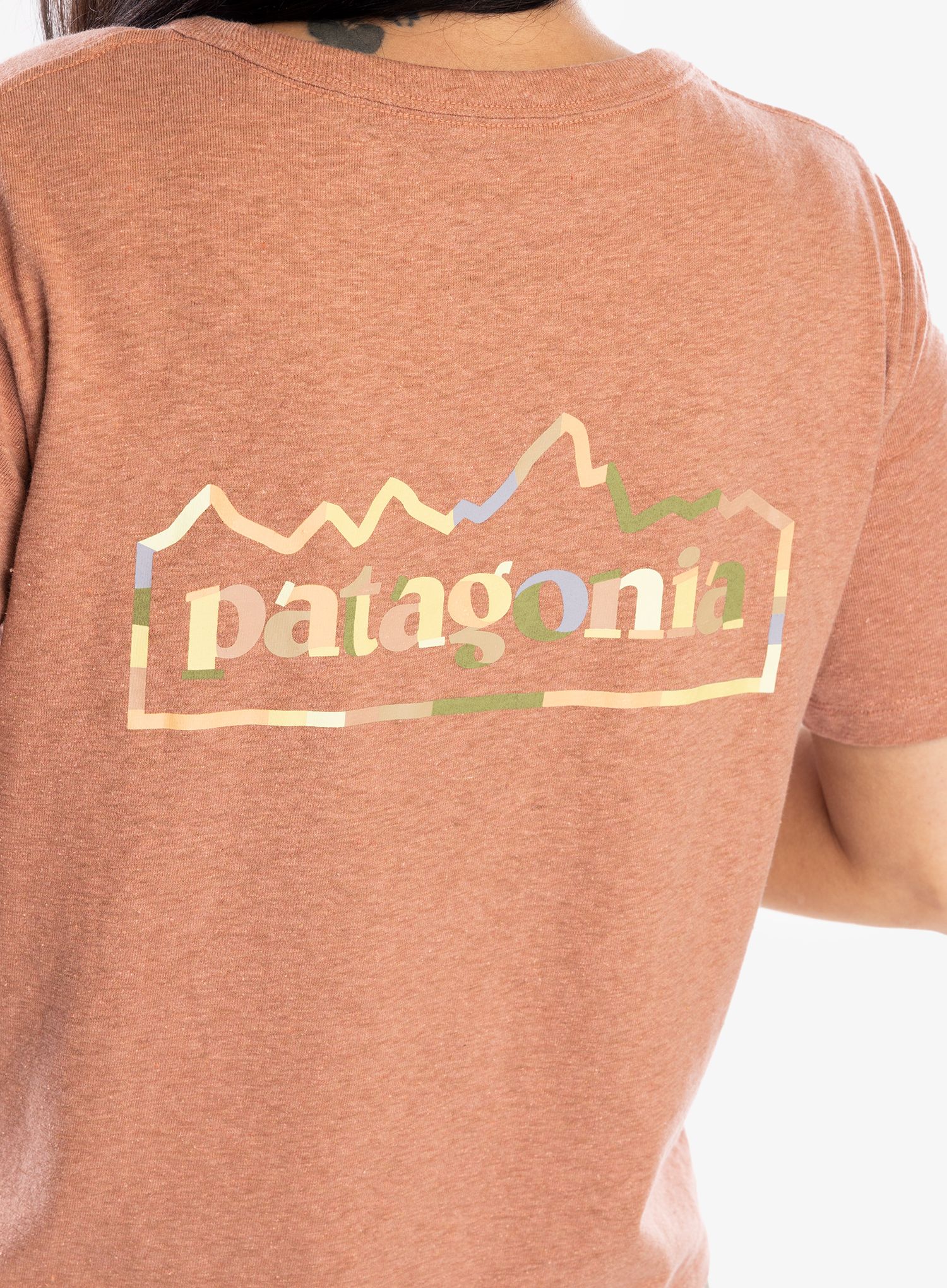Дамска тениска с щампа Patagonia Unity Fitz Easy Cut Responsibili-Tee - sienna clay